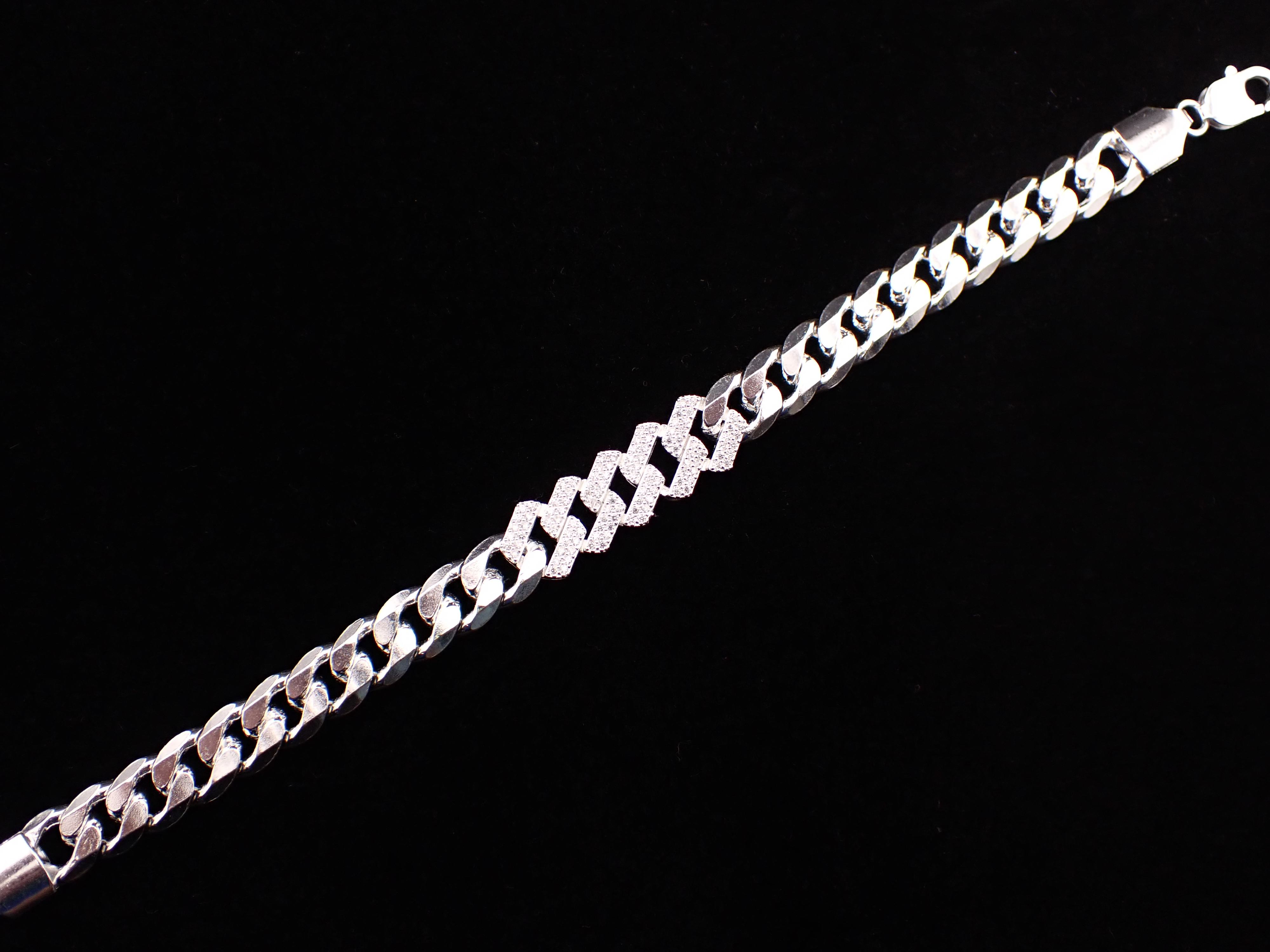 Silver Curb Chain Bracelet