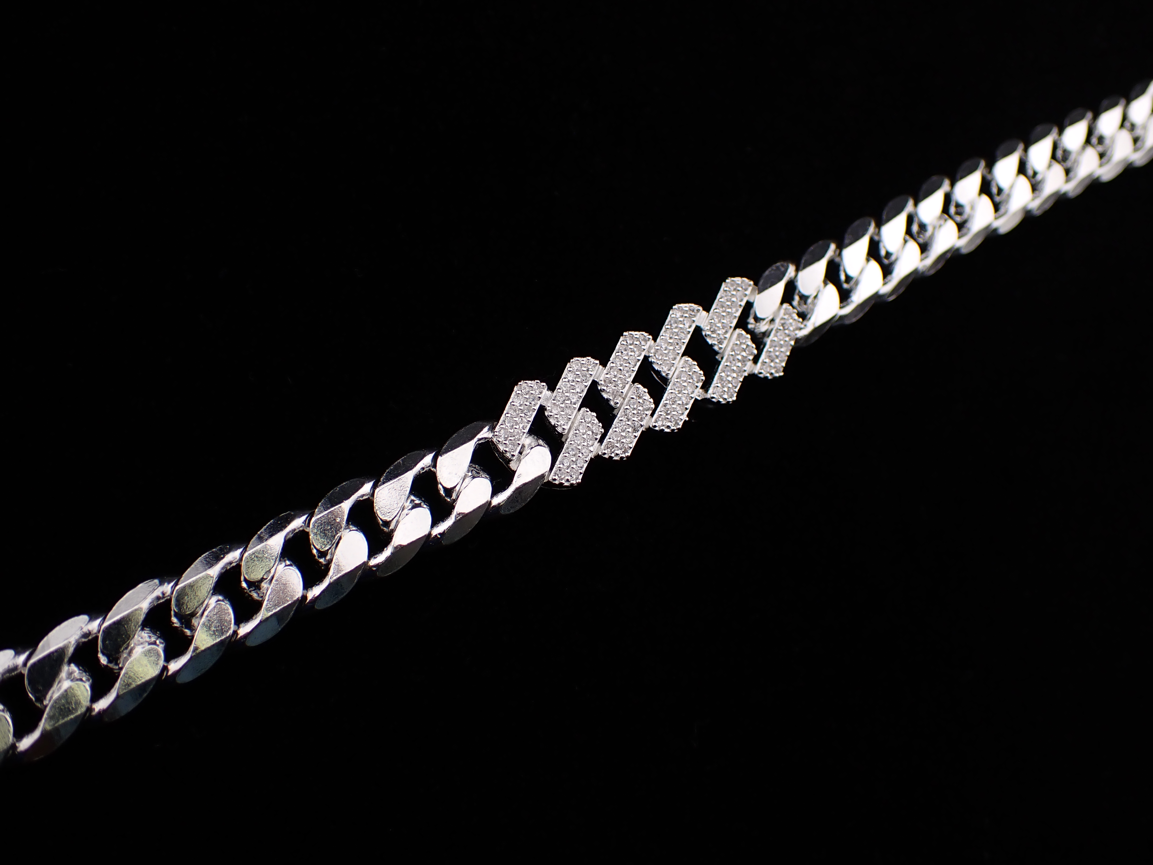Silver Curb Chain Bracelet