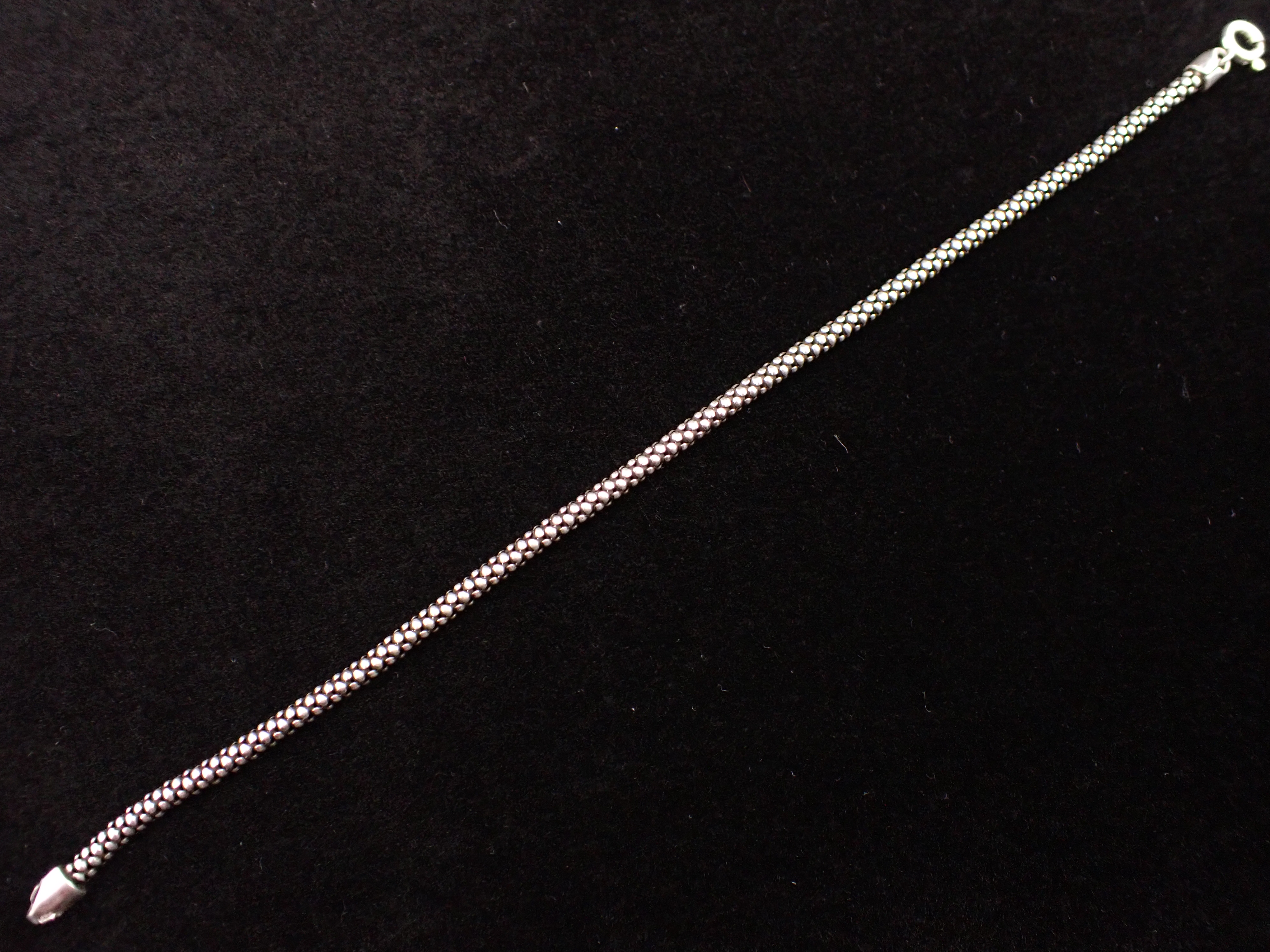 Stardust Sterling Silver Beaded Rope Bracelet