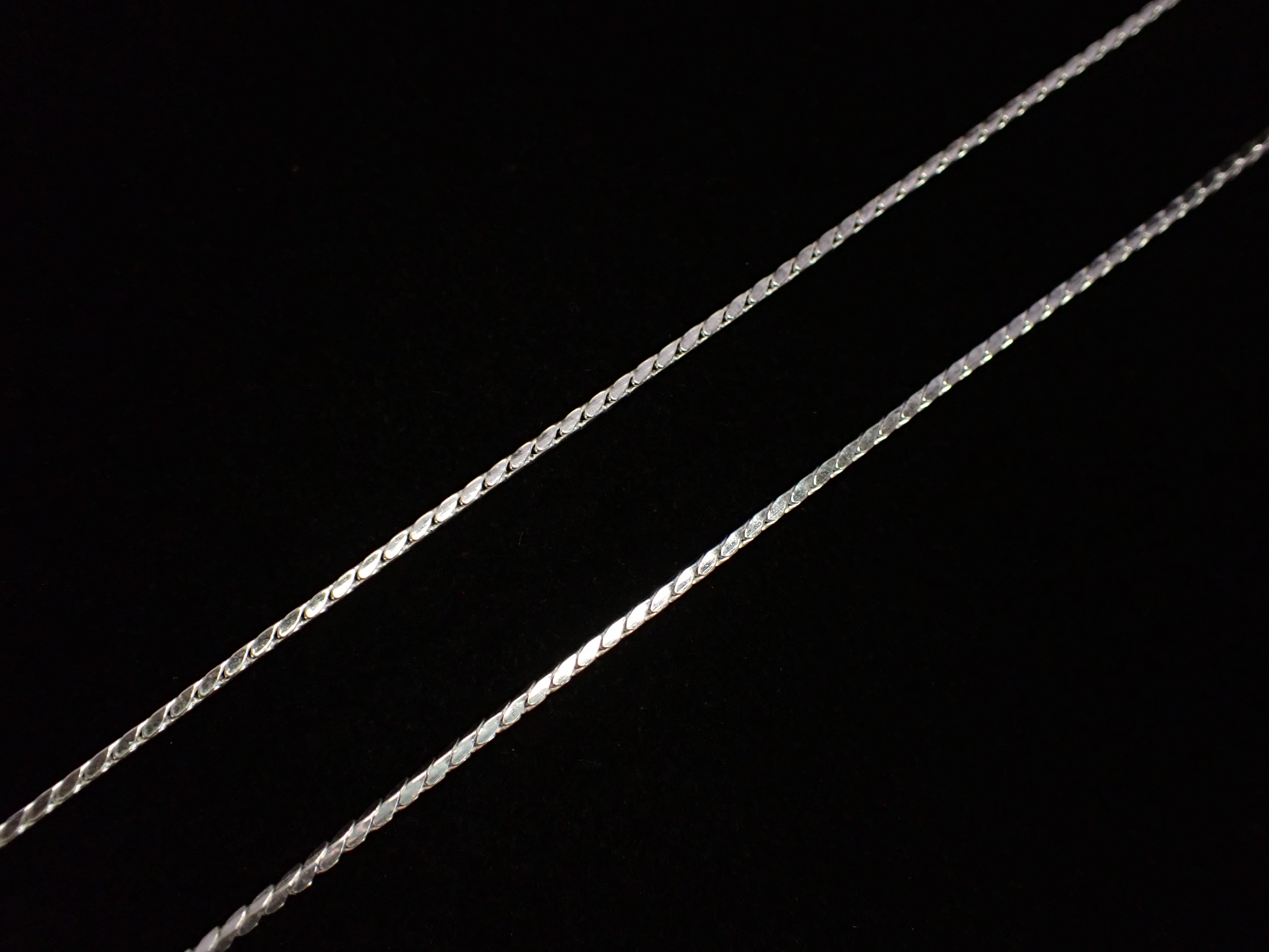 Sterling Silver Cobra Link Chain