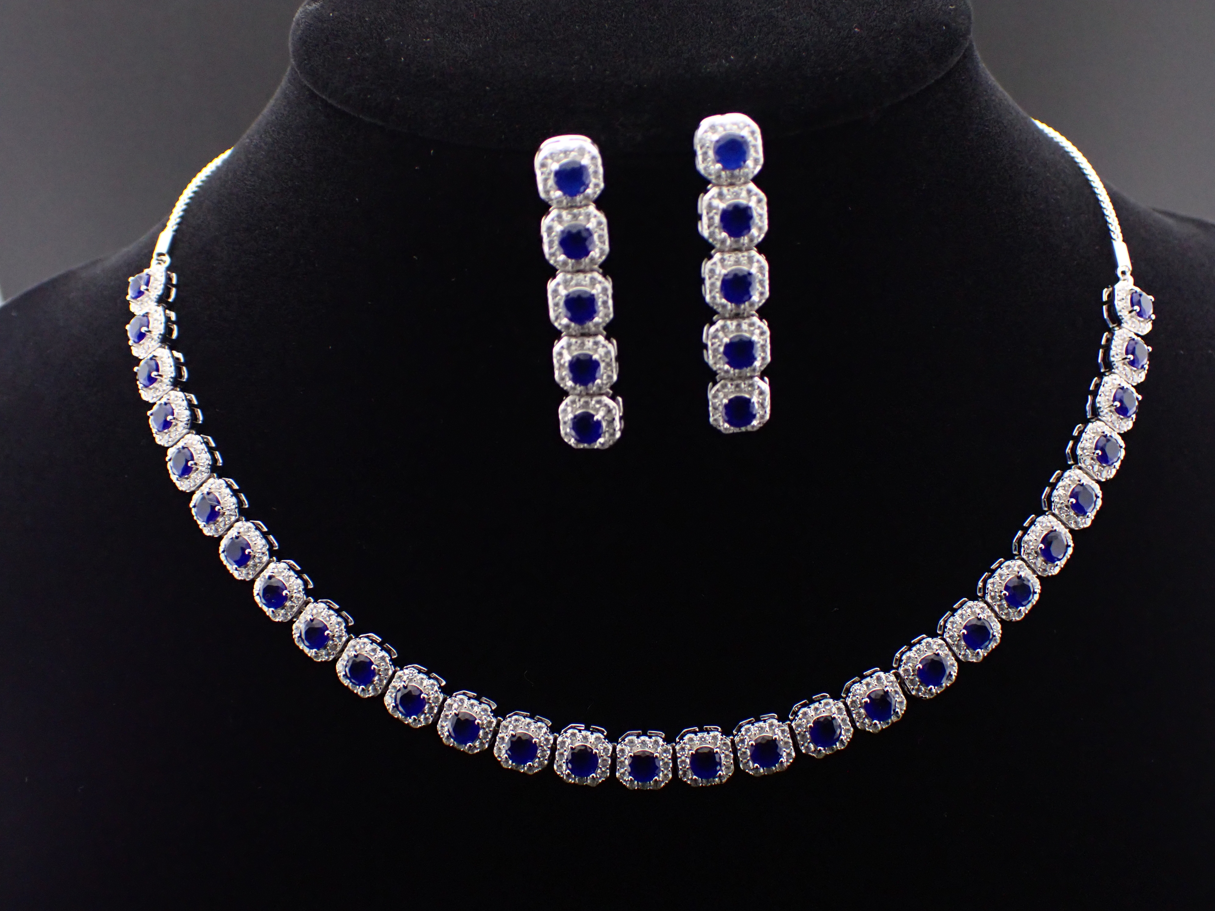 Royal Azure Necklace and Earring Set