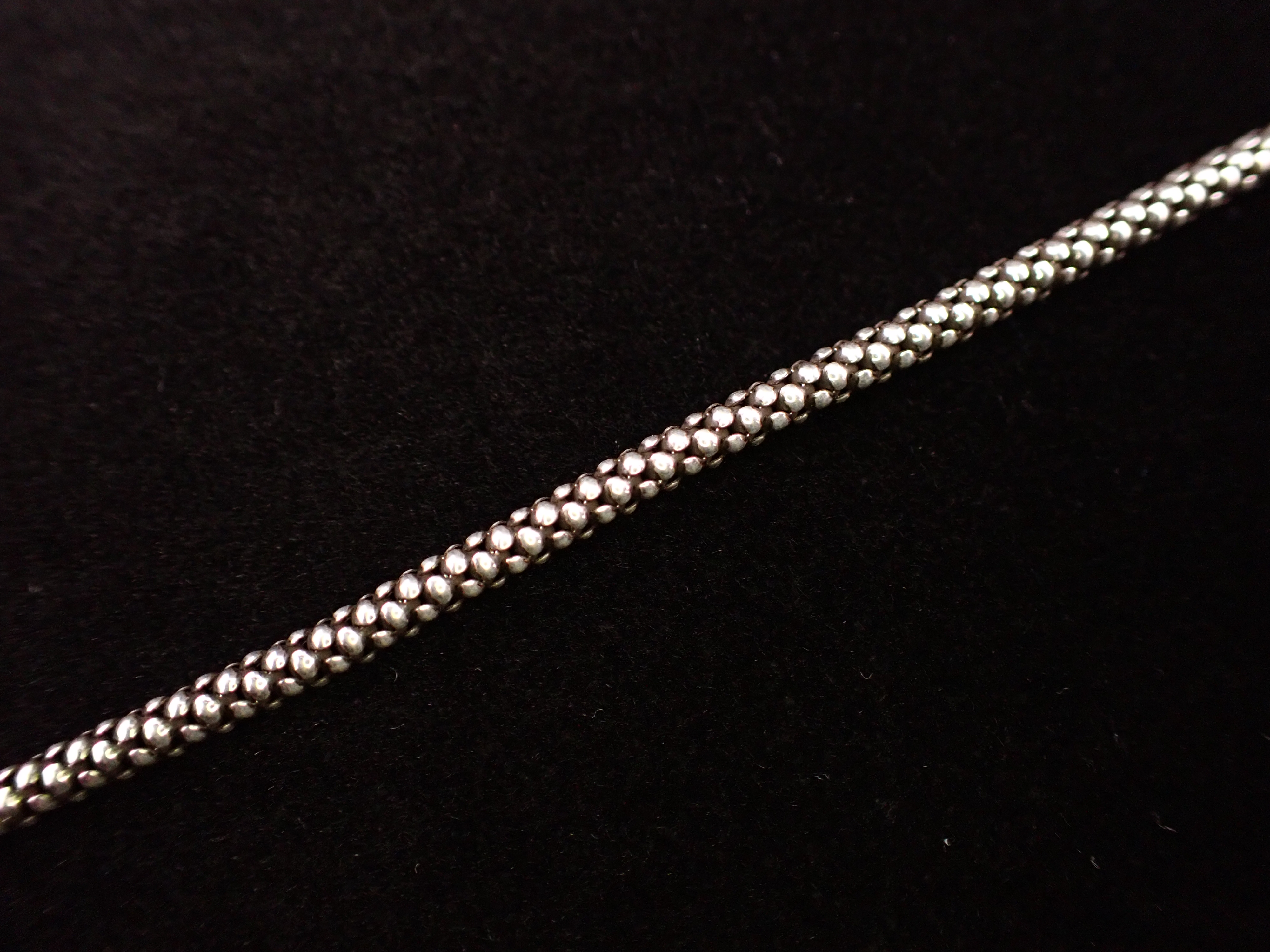 Stardust Sterling Silver Beaded Rope Bracelet