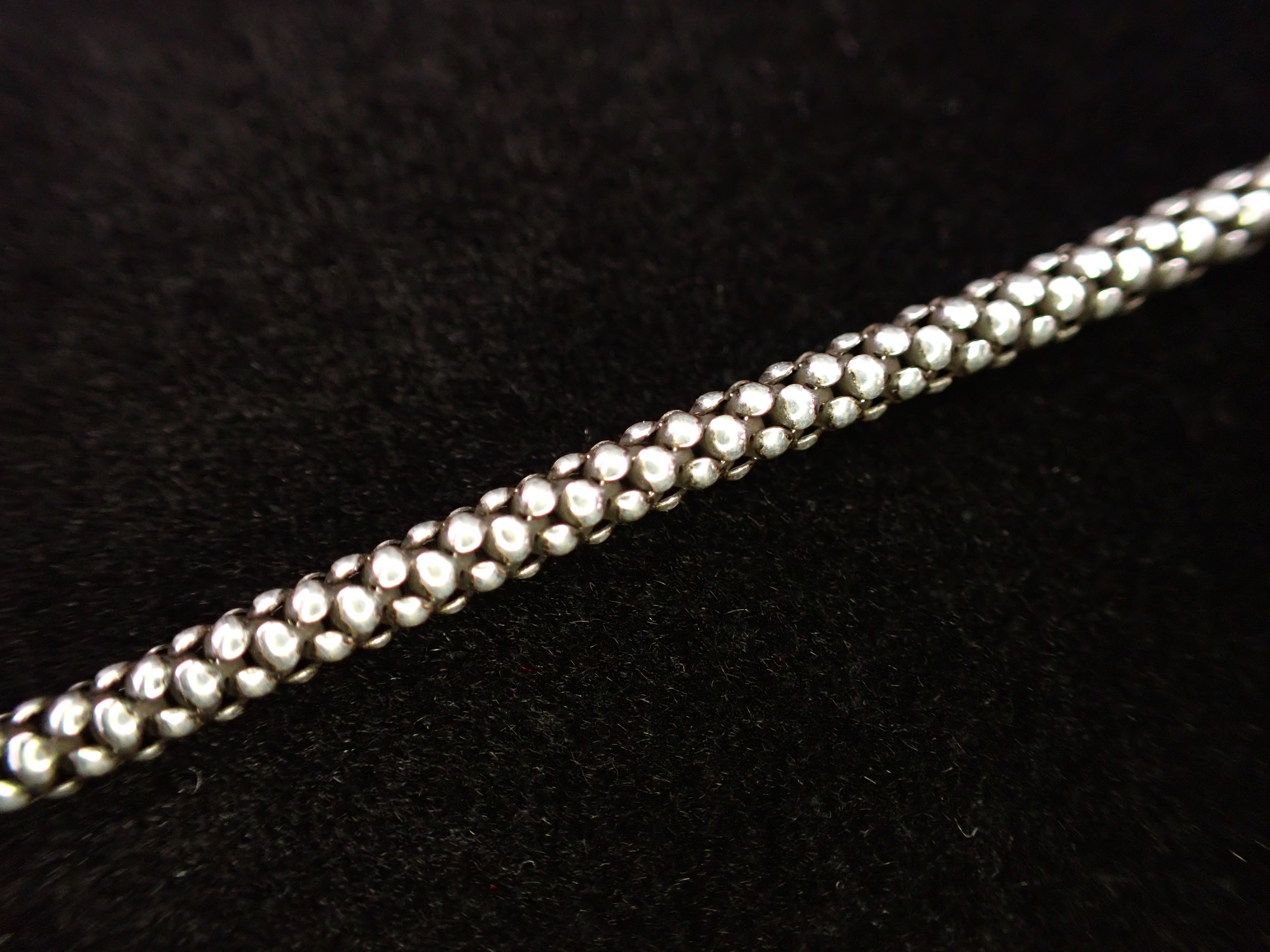 Stardust Sterling Silver Beaded Rope Bracelet