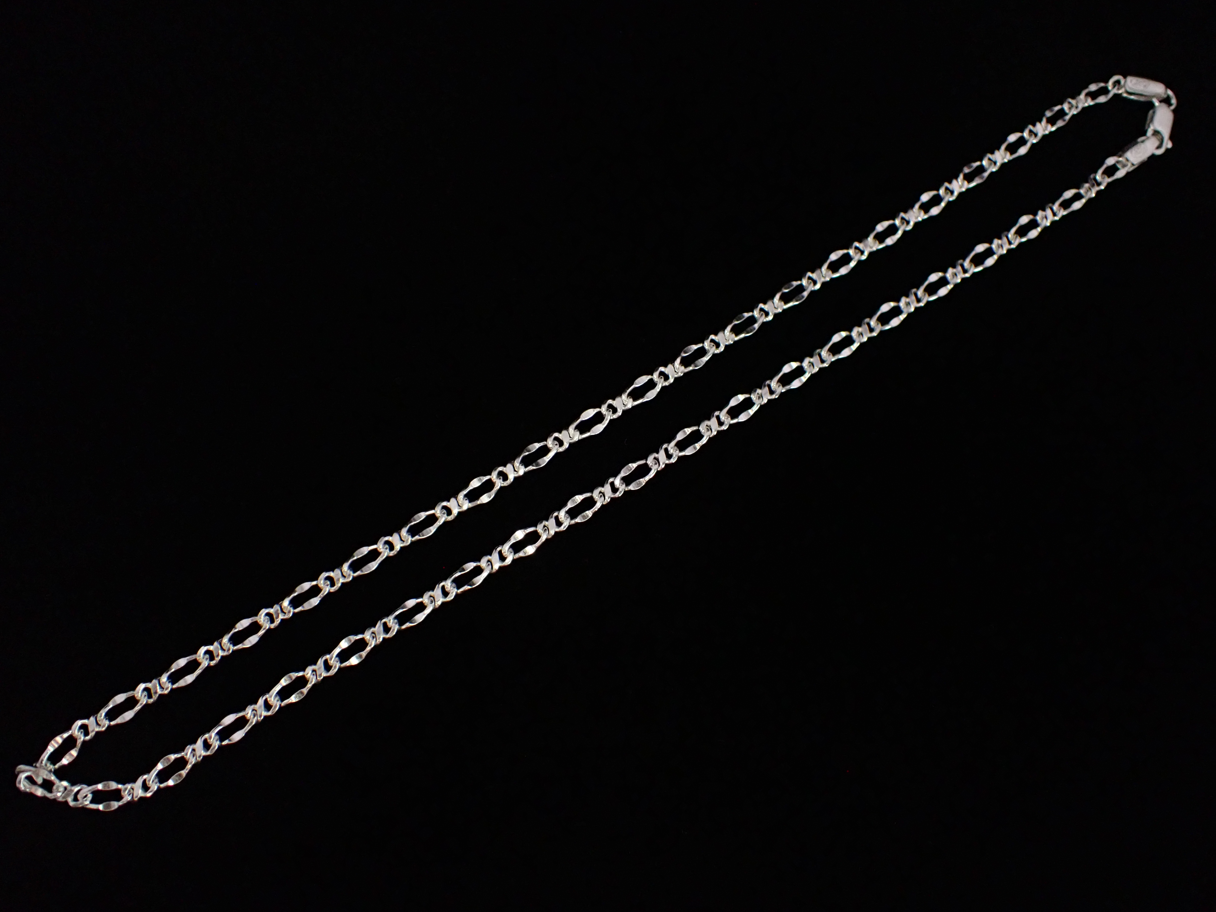 Sterling Silver Figaro Chain
