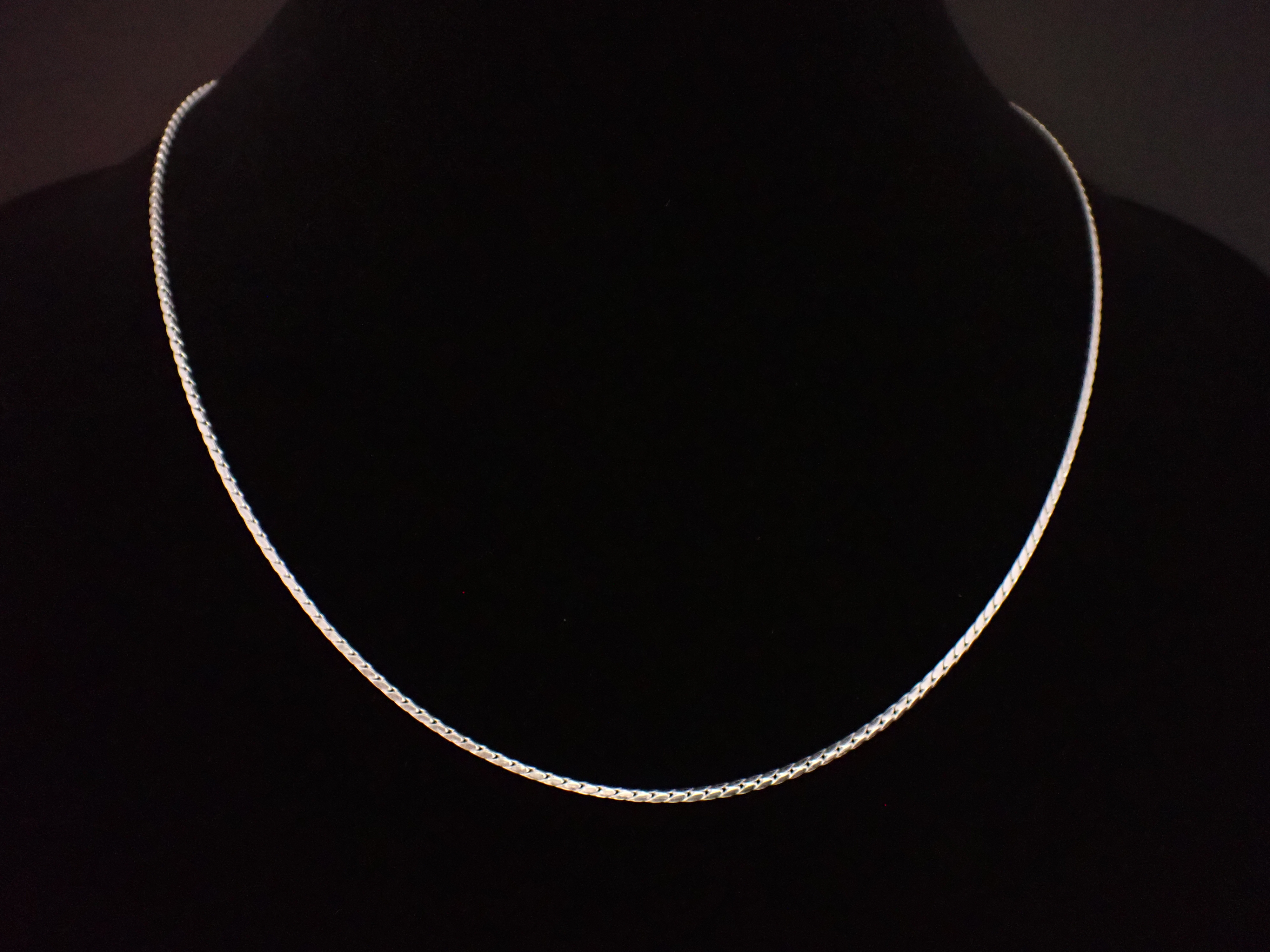 Sterling Silver Cobra Link Chain