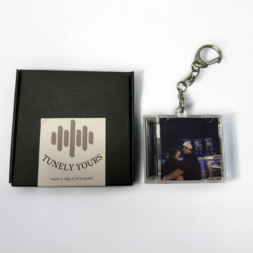 Personalized NFC Mini CD Album Keychain