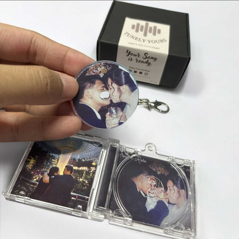 Personalized NFC Mini CD Album Keychain