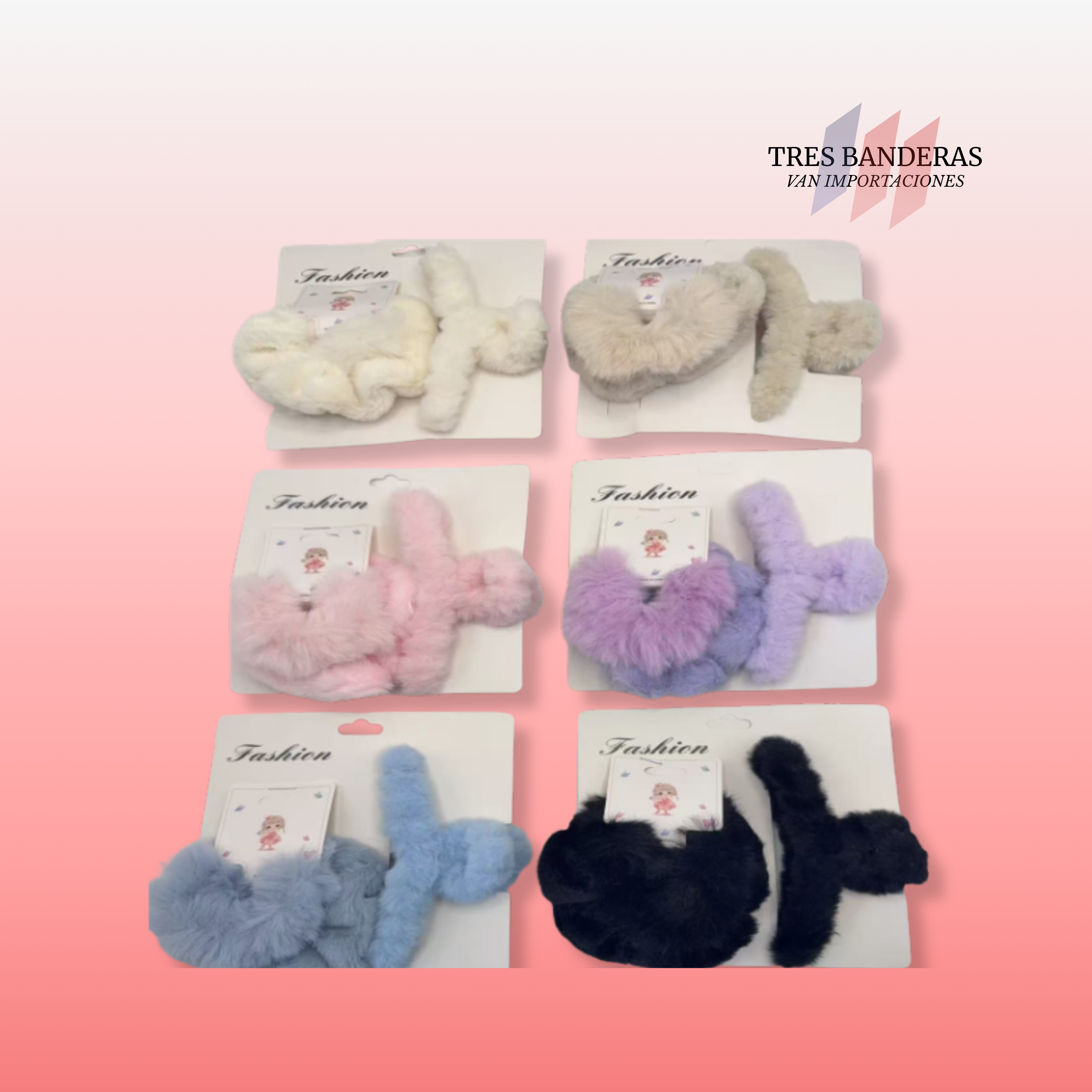 LN-BZ431 | Pinza Garra Forrada en Peluche 11 cm Suave y Acolchonada