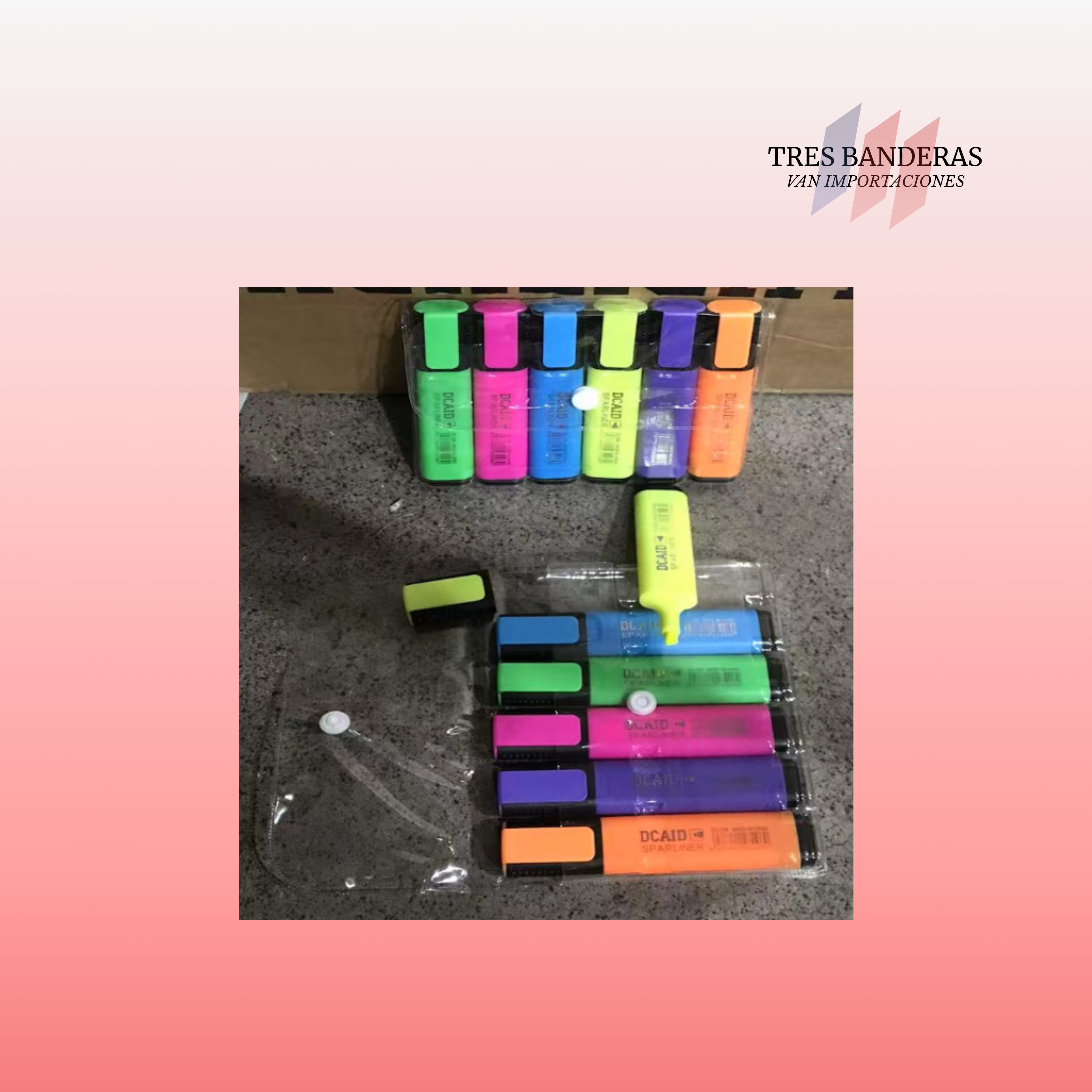 AA-210 | Marcador Resaltador Doble Punta DCAID Highlighter