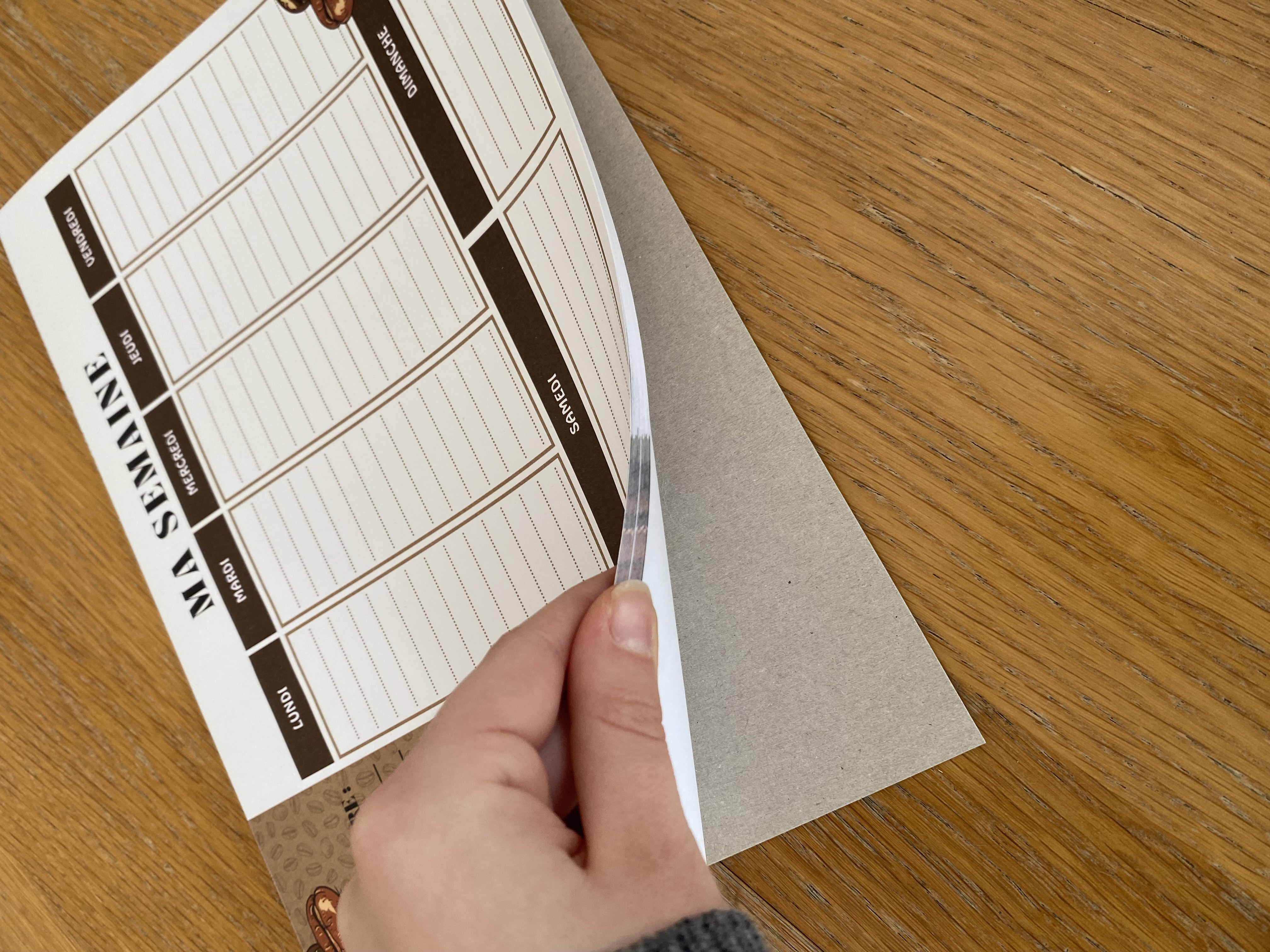 Weekly planner - organisation de la semaine