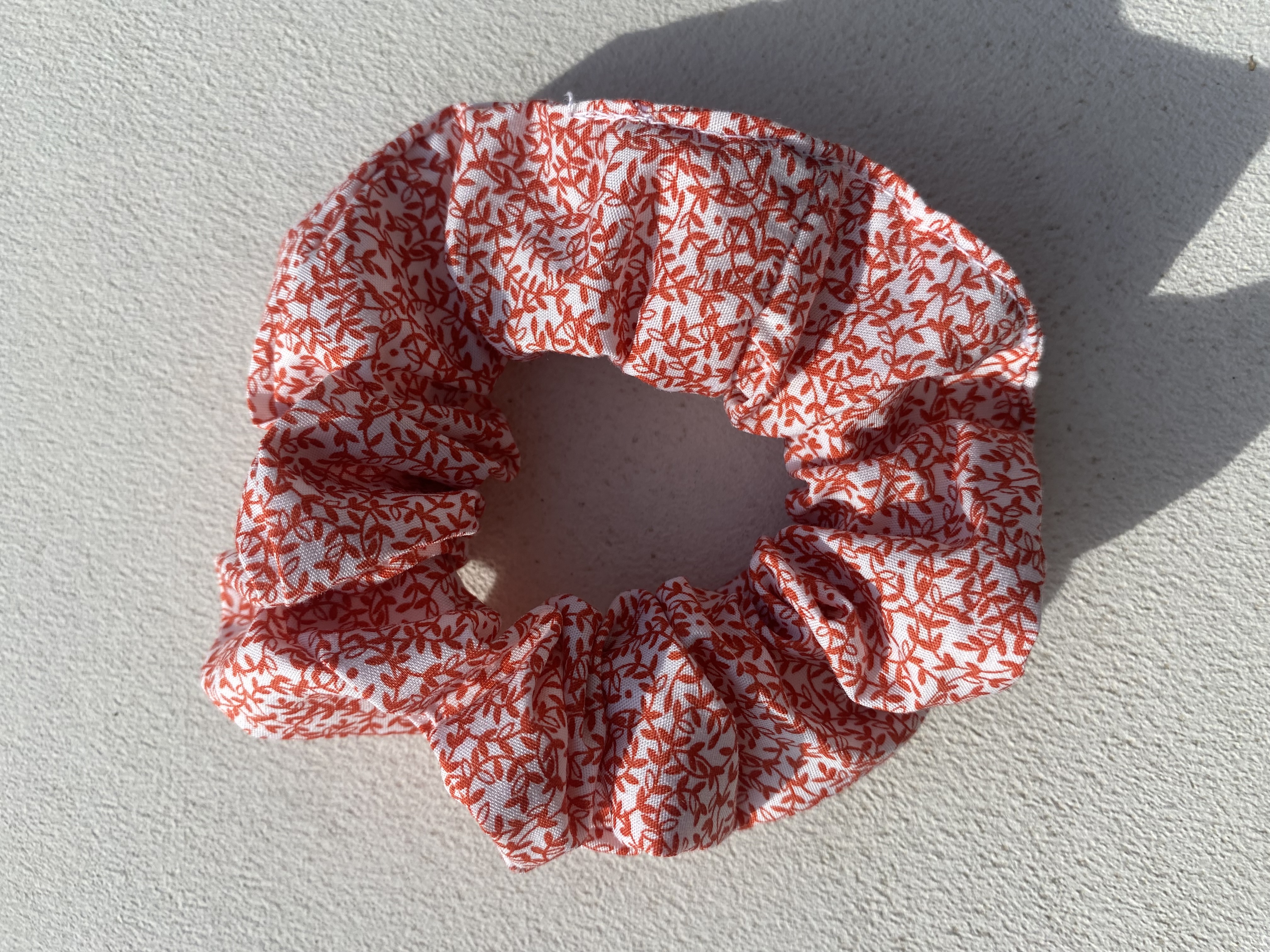 Elastique - feuilles corail