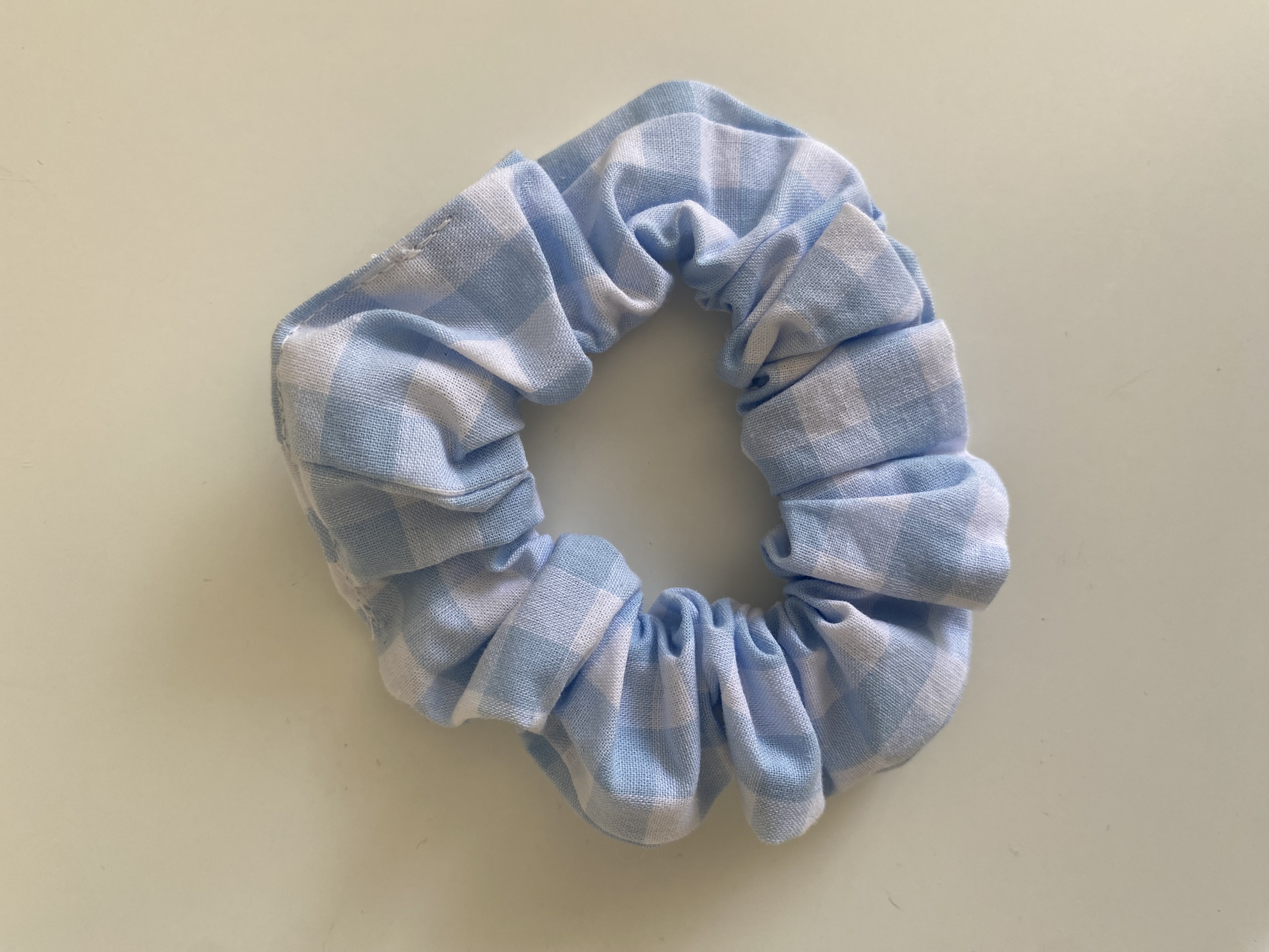 Elastique - vichy bleu 