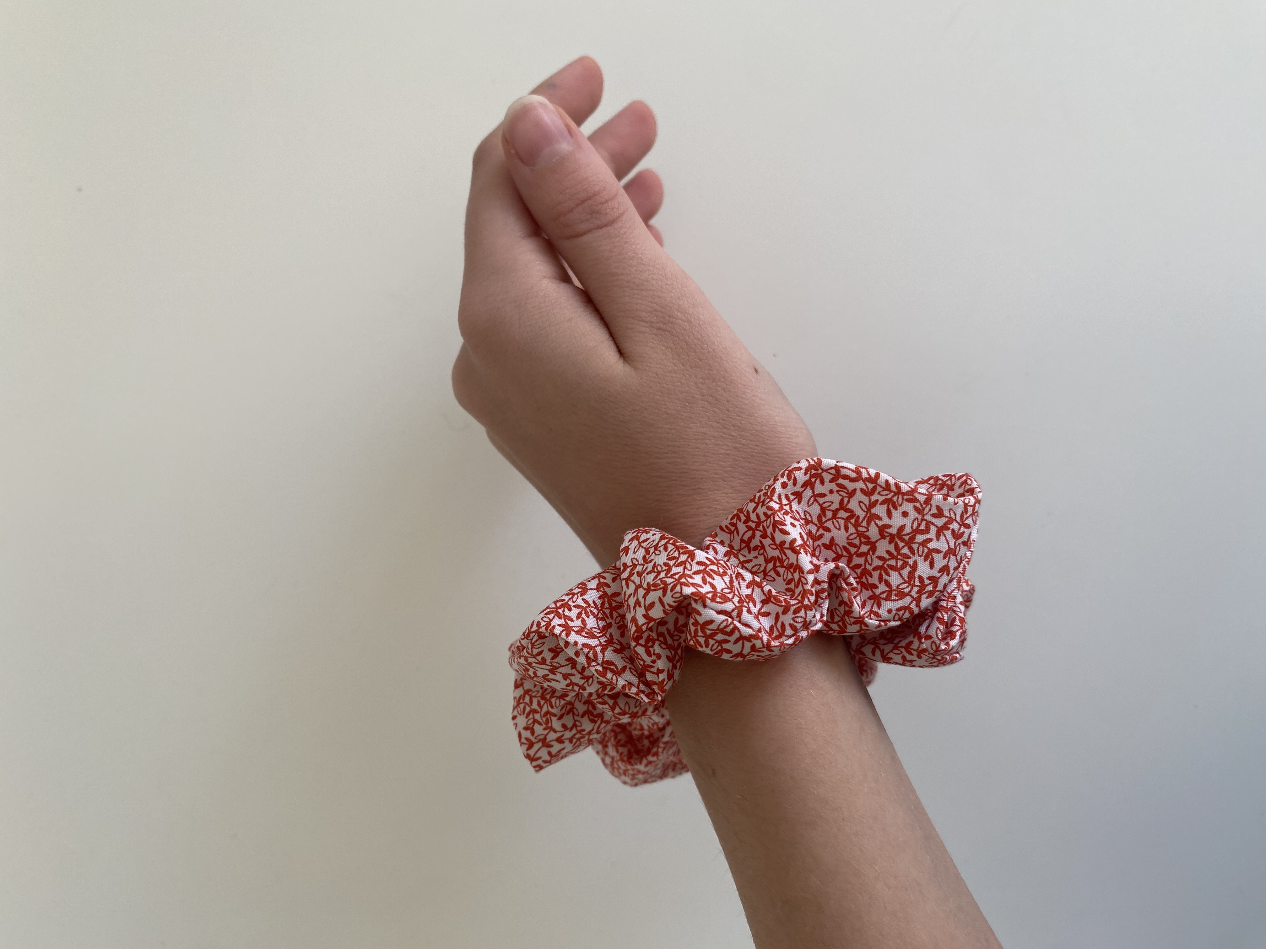 Elastique - feuilles corail