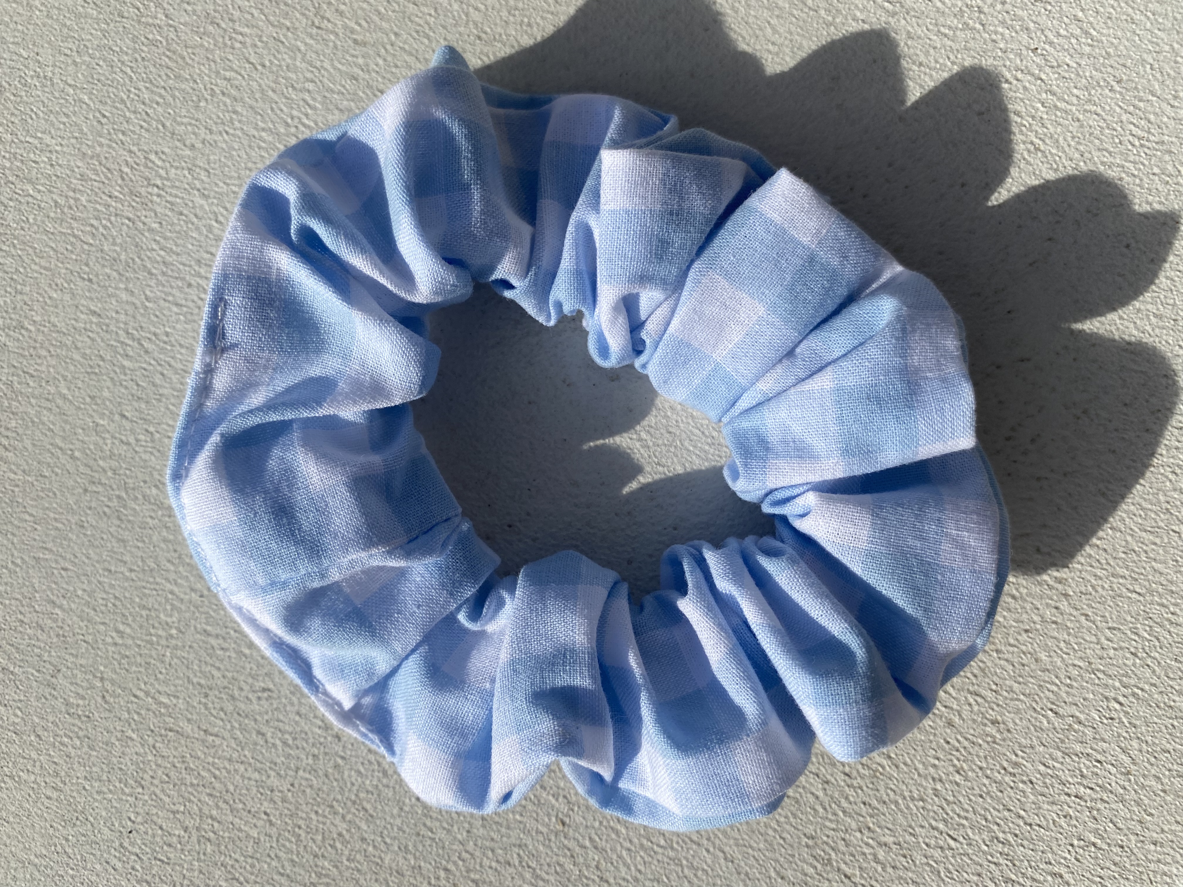 Elastique - vichy bleu 