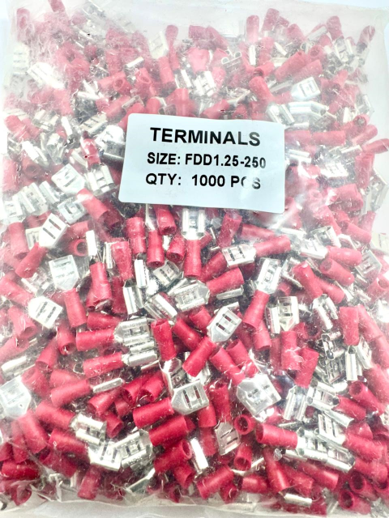 TERMINAL ELECTRICA HEMBRA PREAISLADA 22-16 AWG 4.8 x 0.5 mm FDD1.25-187