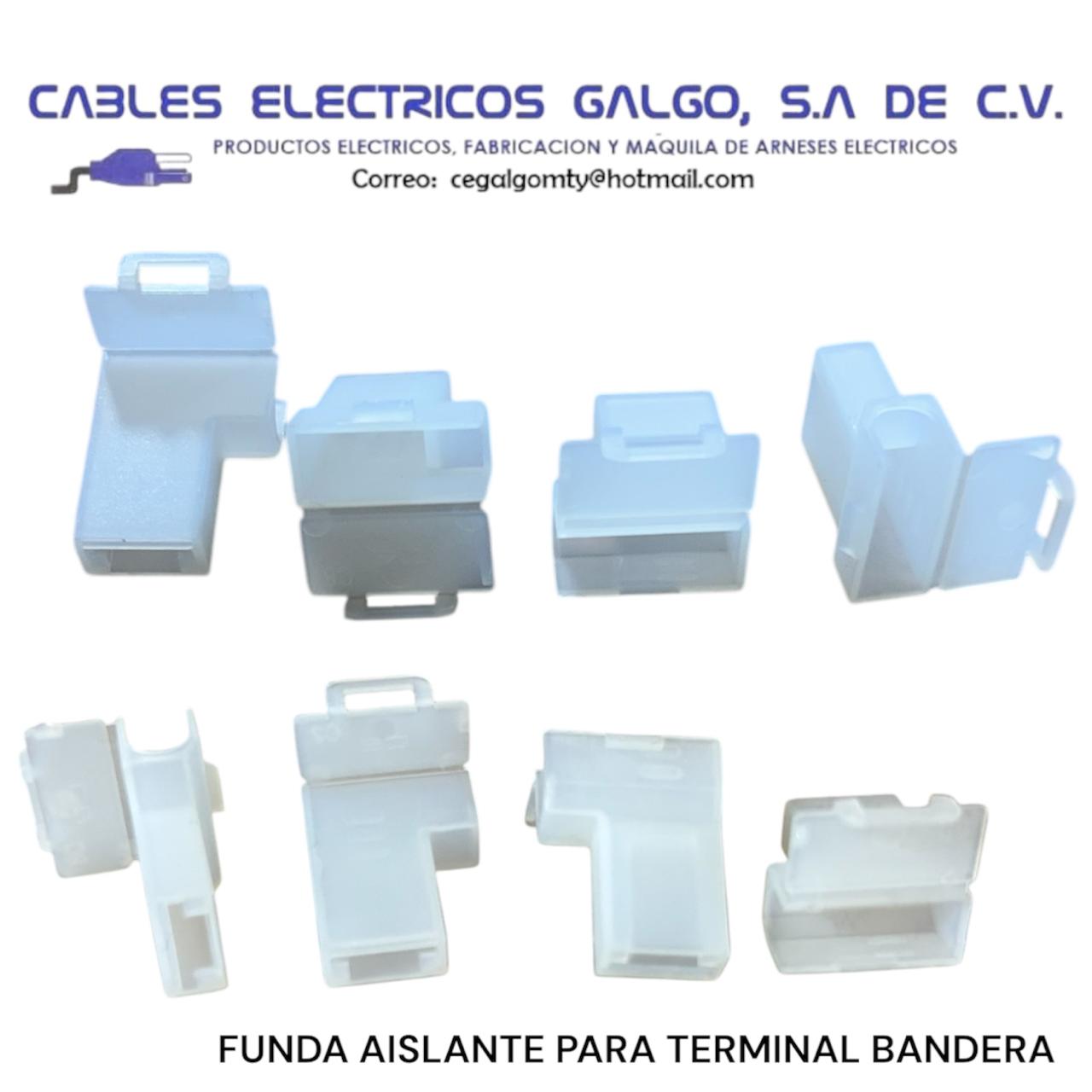 PROTECTOR P/ TERMINAL BANDERA.6,3 NYLON TAPA 