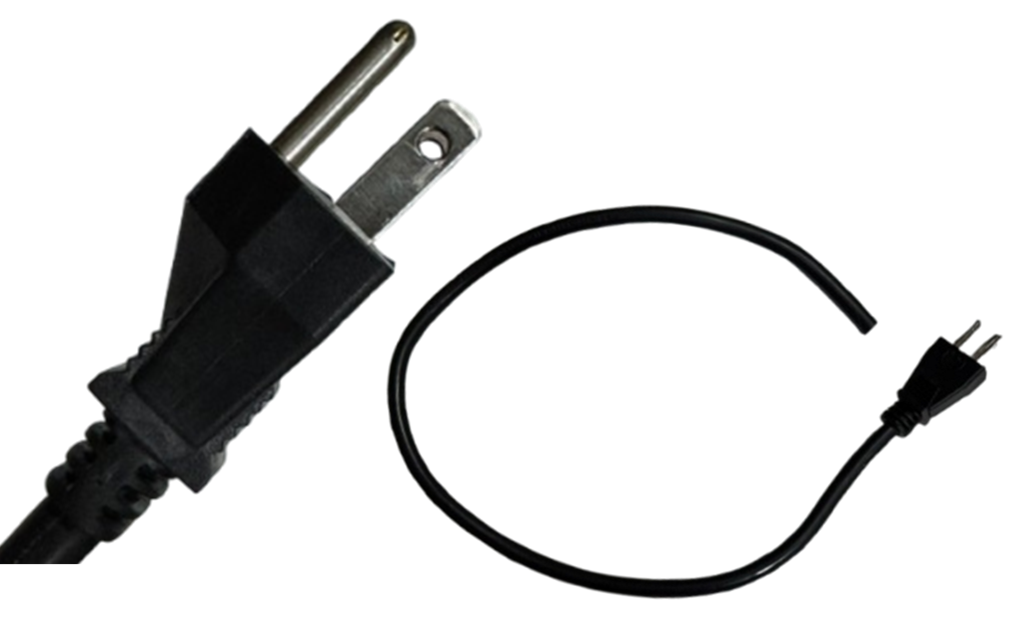 CORDON CLAVIJA (TOMACORRIENTE) SJT 3X16 (0.60 m) 60°C 300V