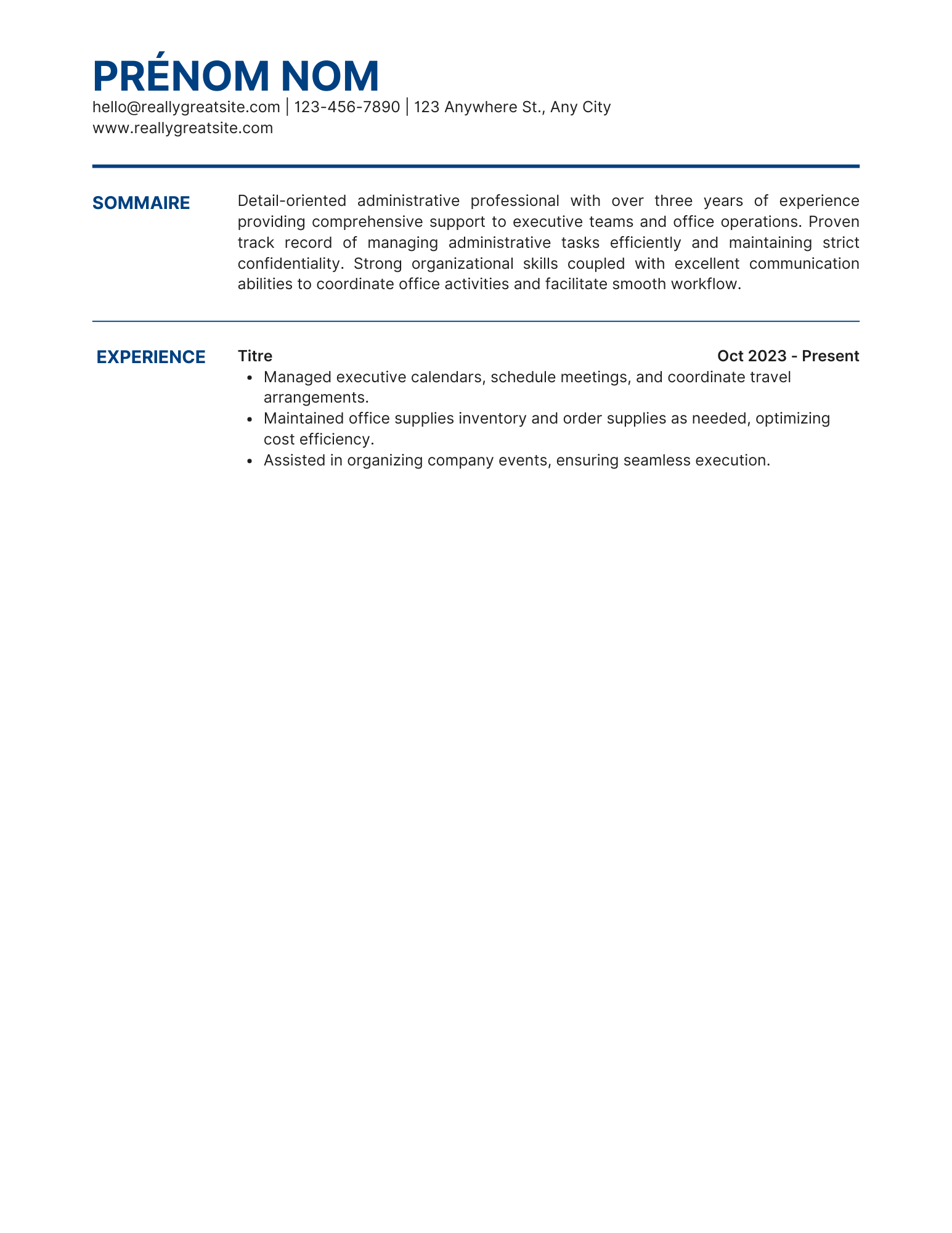 Rédaction de votre CV Professionnel en français