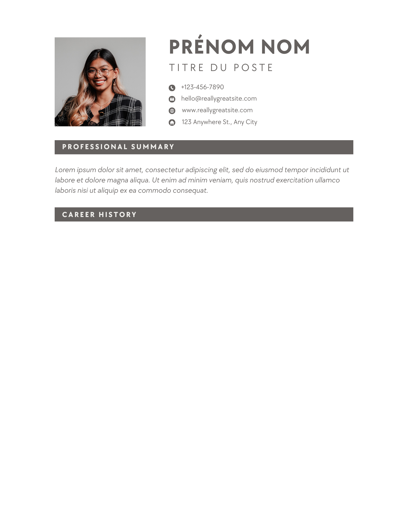 Rédaction de votre CV Professionnel Bilingue FR/ANG