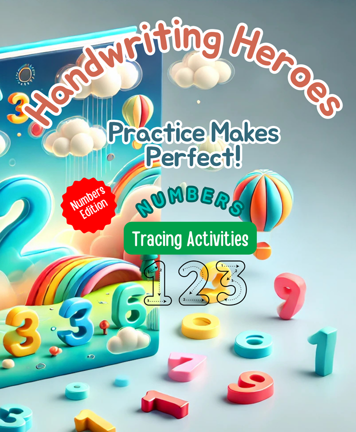 Handwriting Heroes: Trace and Shine: A Fun Numbers Tracing Book
