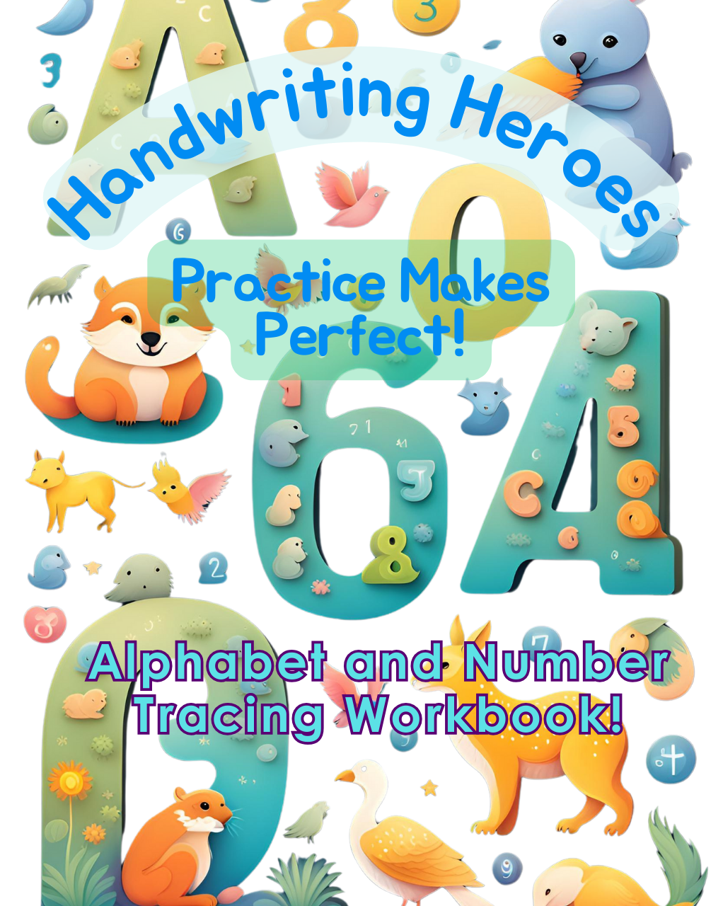 Handwriting Heroes: Alphabet and Number Tracing Workbook