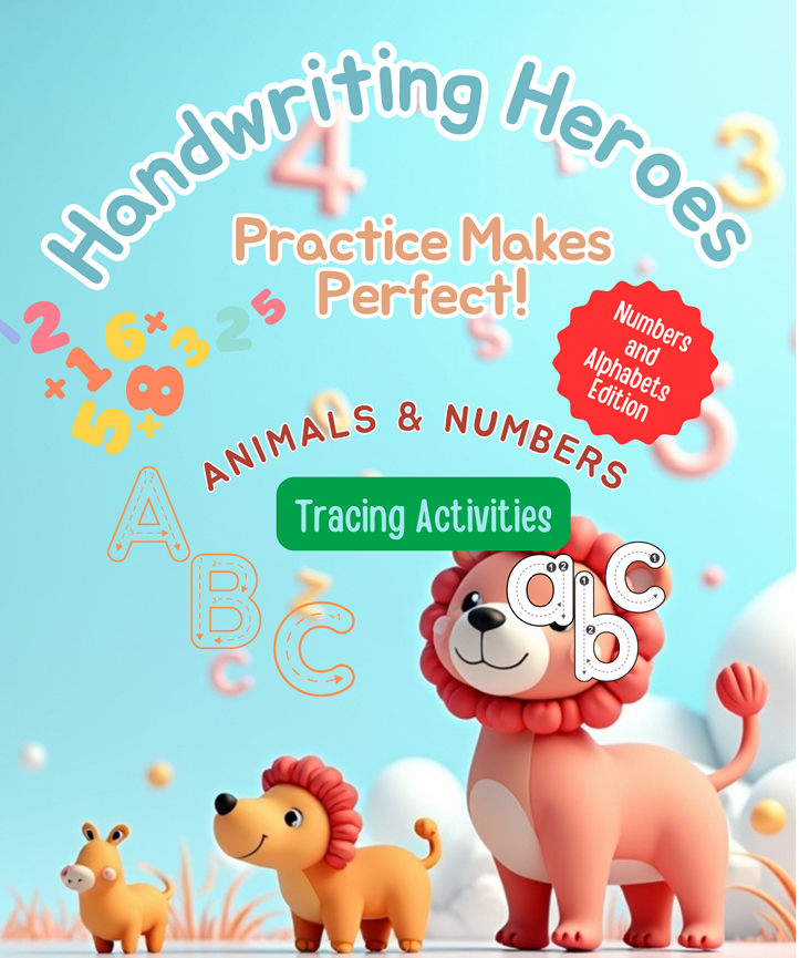 Handwriting Heroes: Numbers and Animal ABCs