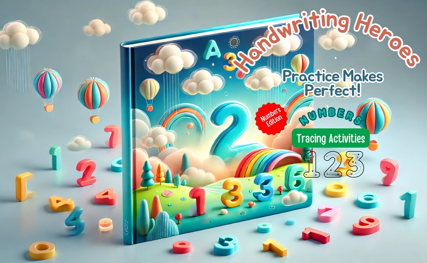 Handwriting Heroes: Trace and Shine: A Fun Numbers Tracing Book