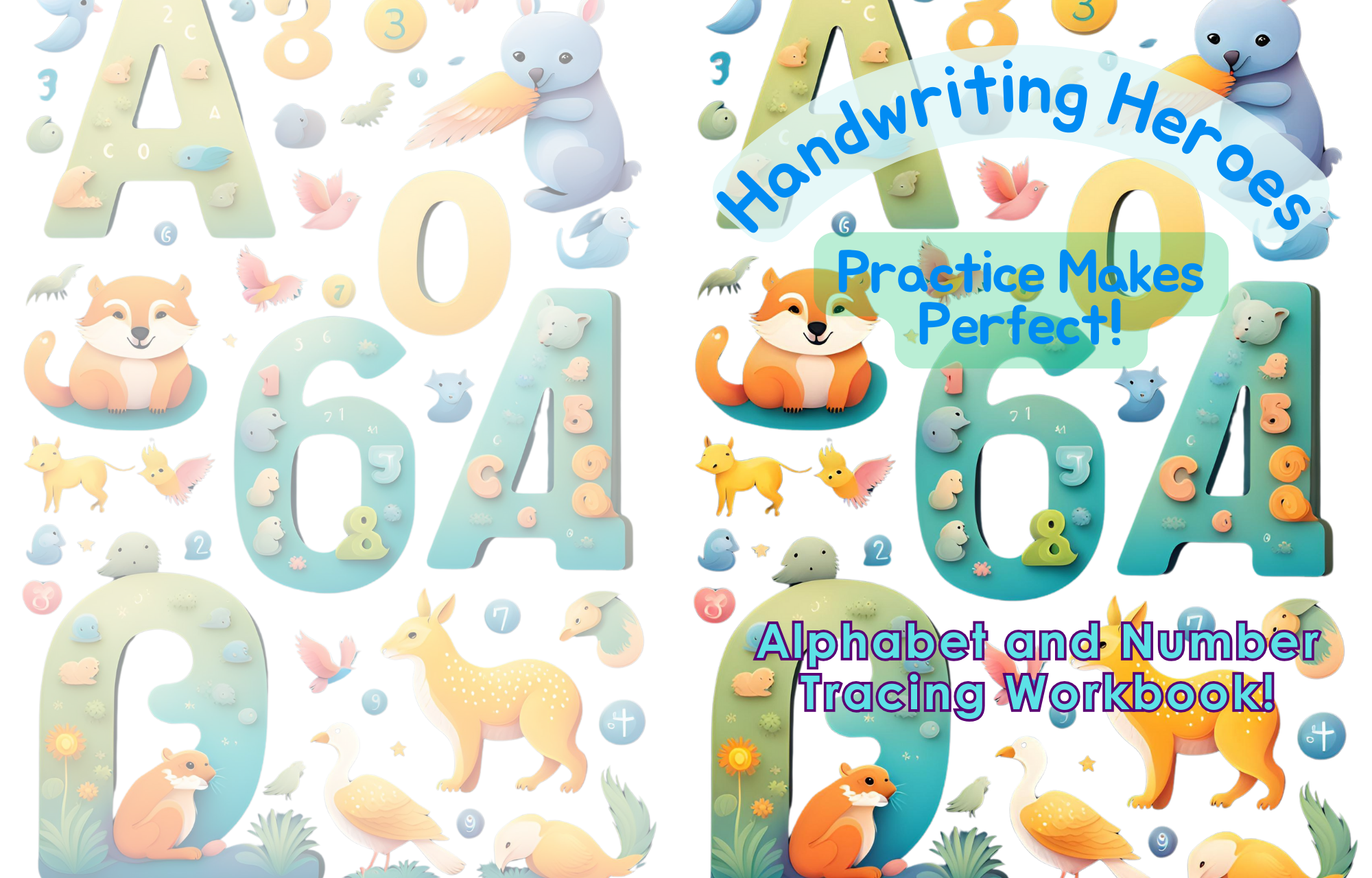 Handwriting Heroes: Alphabet and Number Tracing Workbook