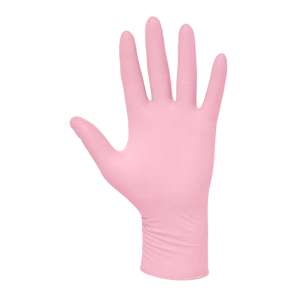 Luvas Nitrilo Cor de rosa 
