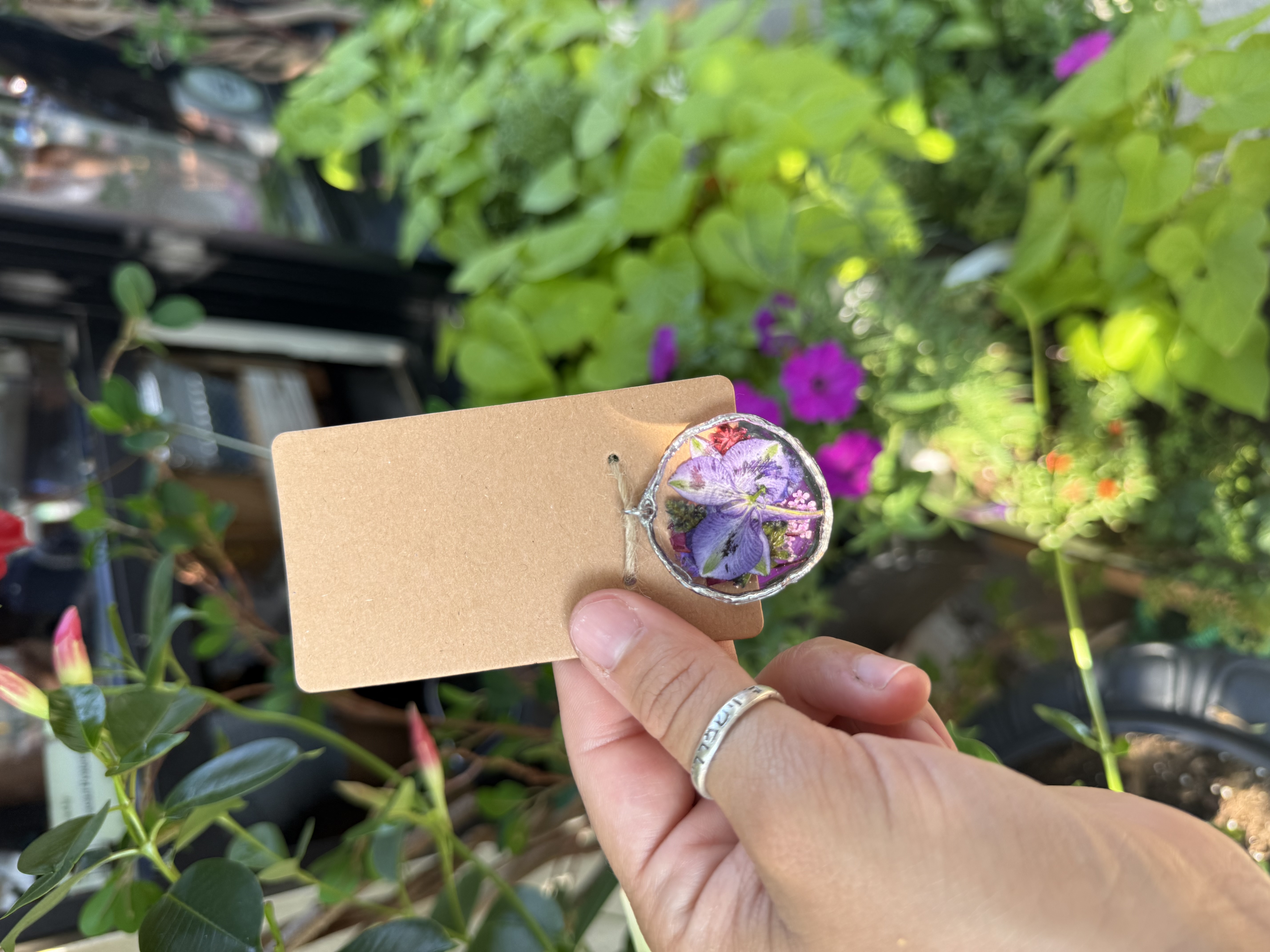 Violet Daydream Reversible Pendant 