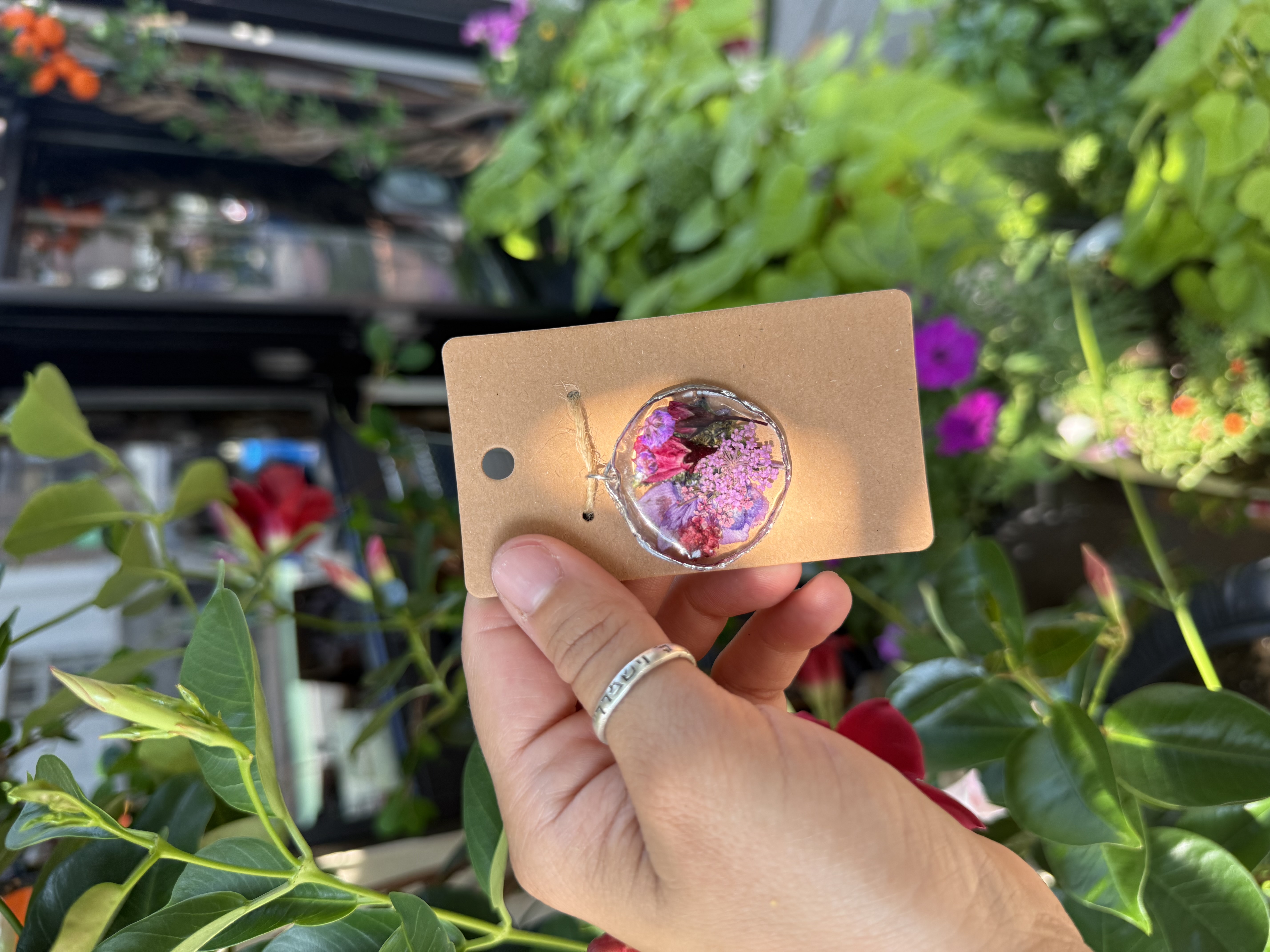 Violet Daydream Reversible Pendant 