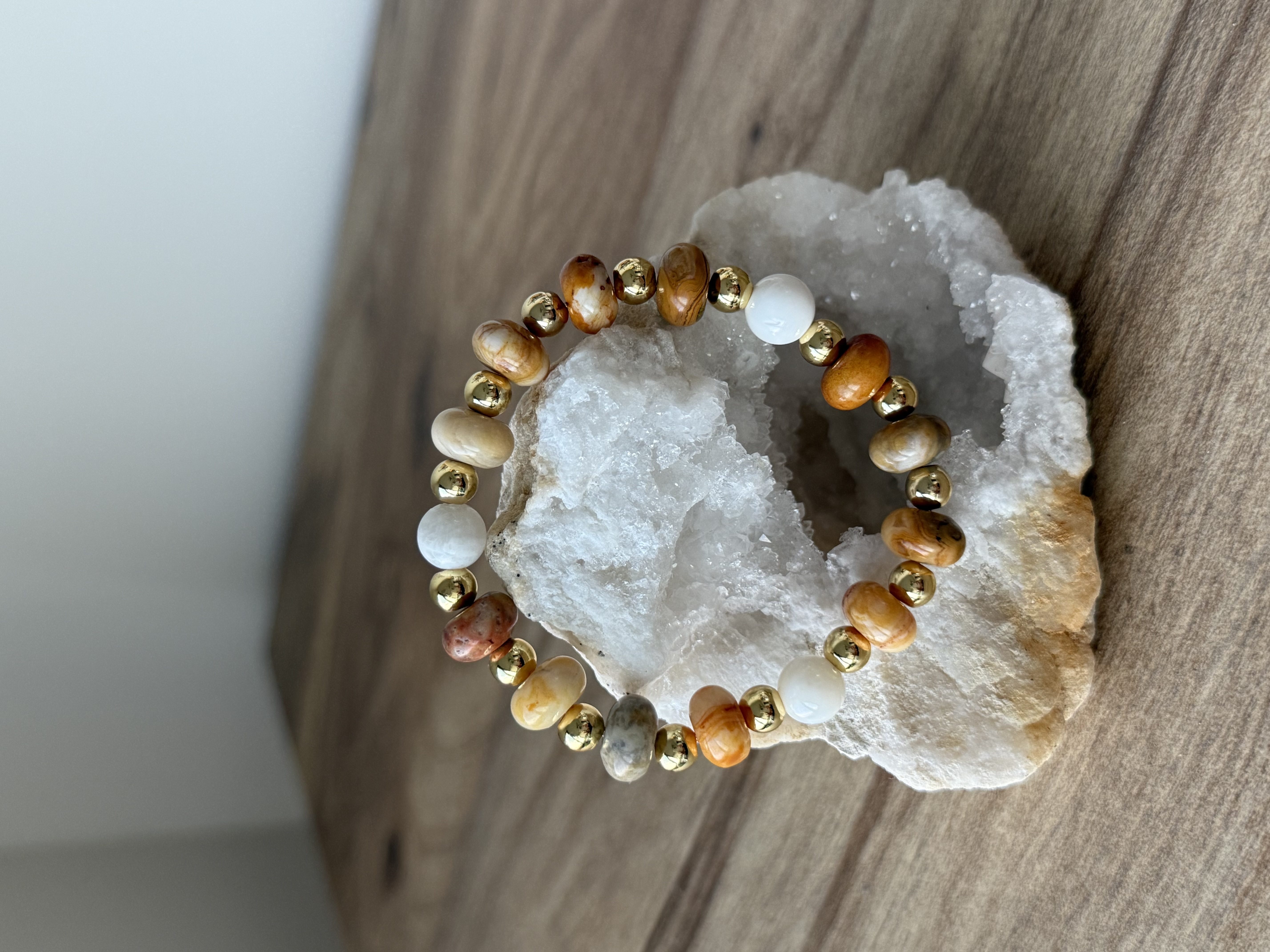 Crazy Lace Agate 14k Gold Fill Single 
