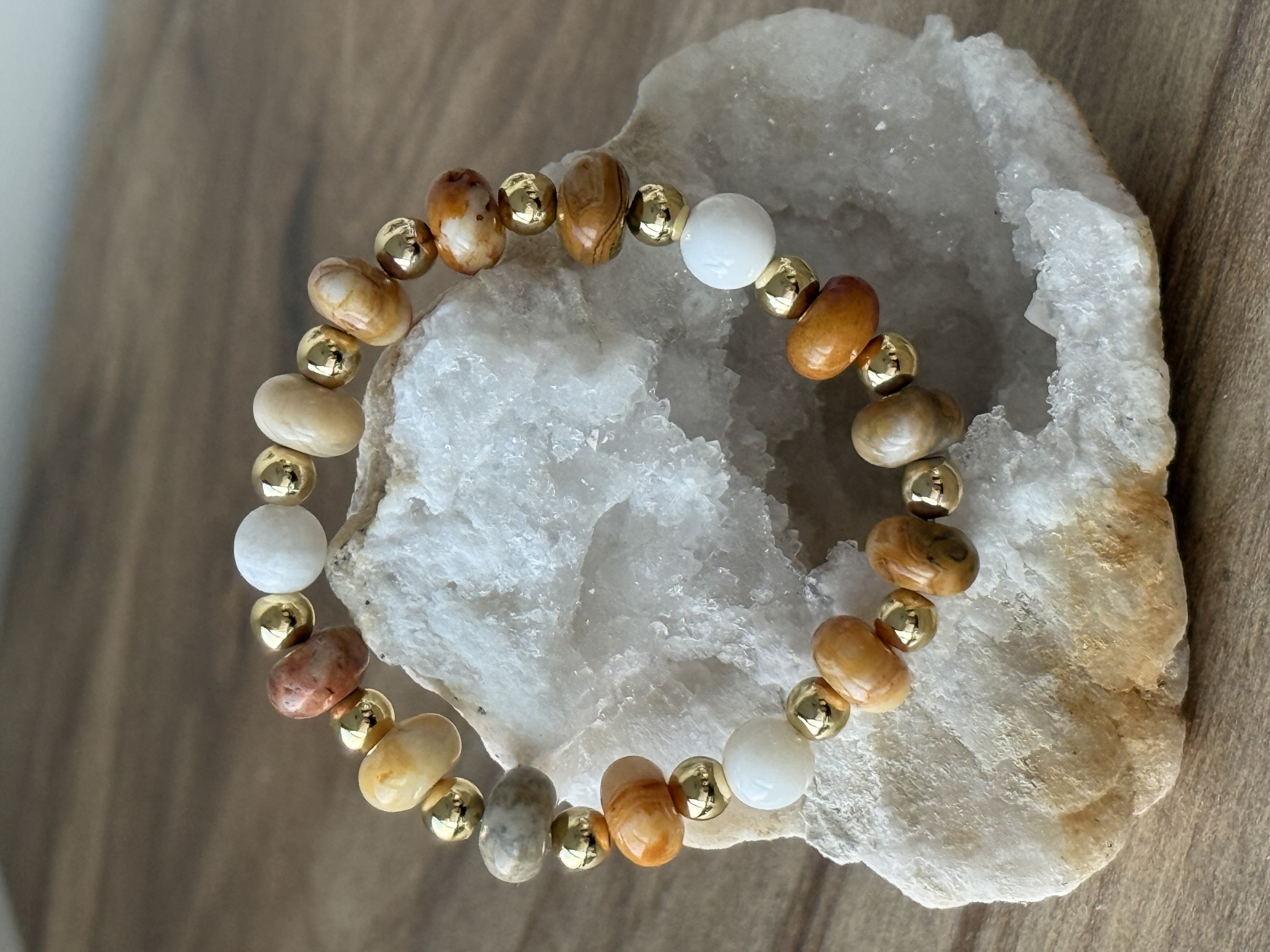 Crazy Lace Agate 14k Gold Fill Single 