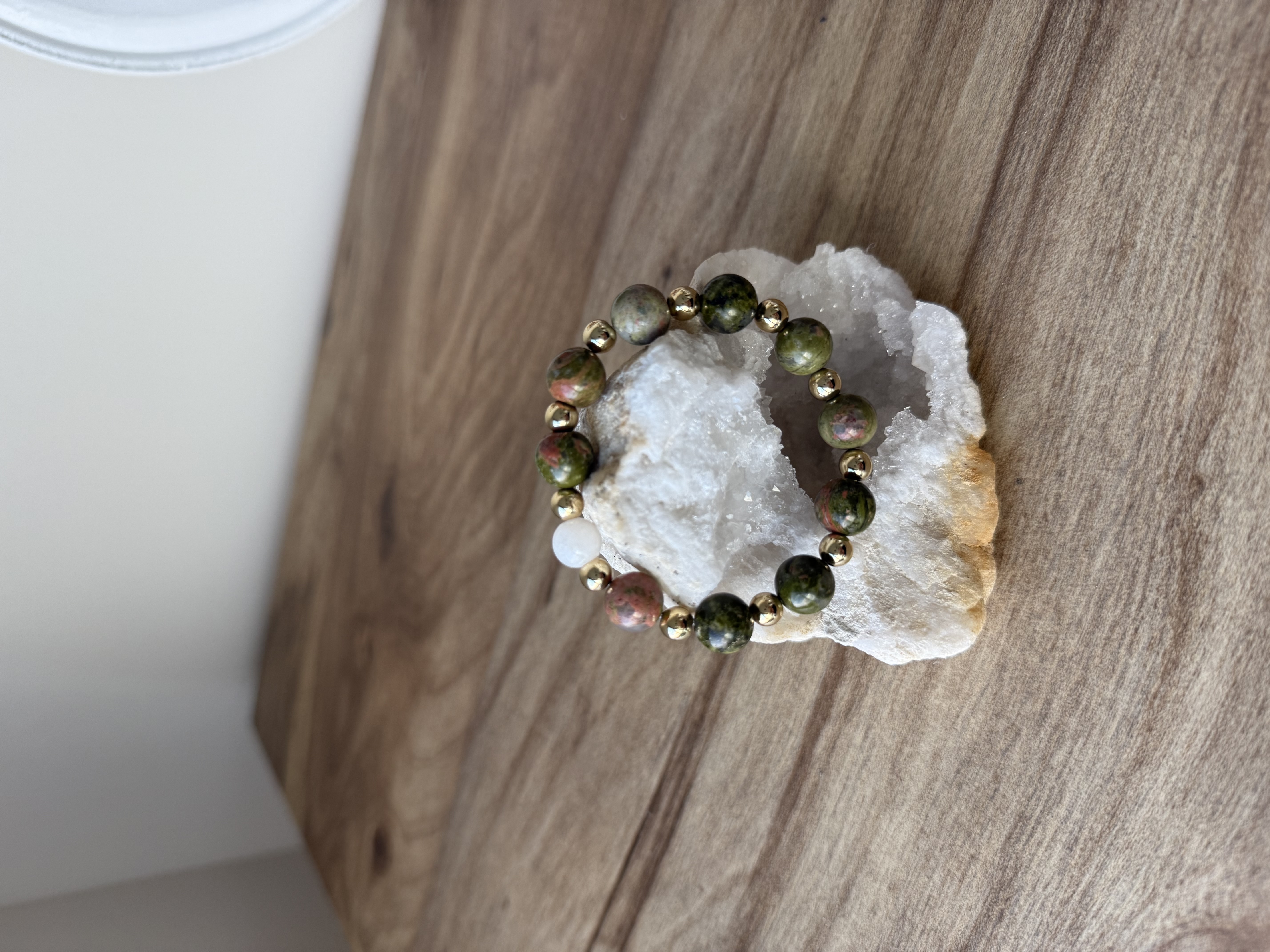Unakite 14k Gold Fill Single 