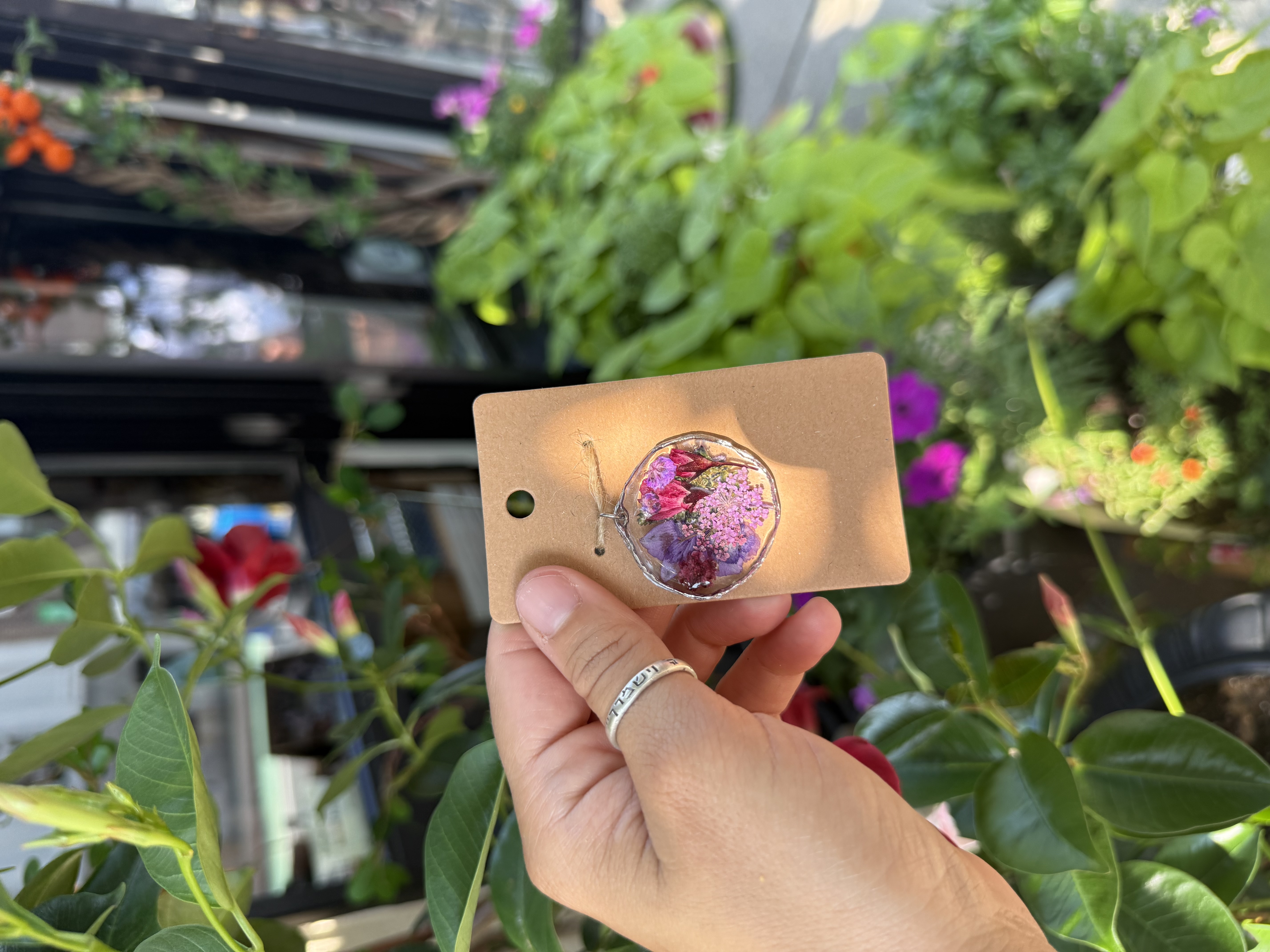 Violet Daydream Reversible Pendant 