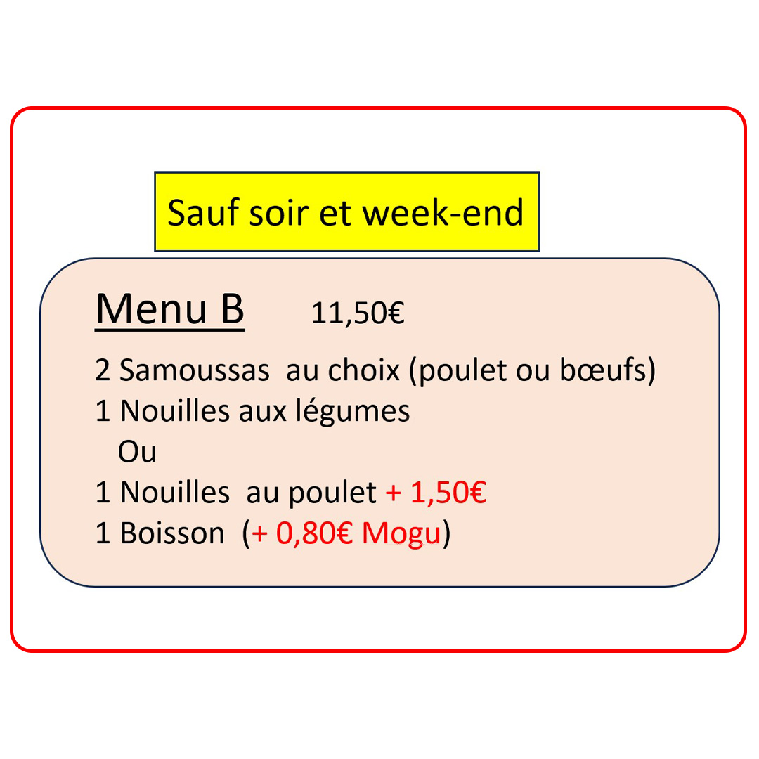 Menu B