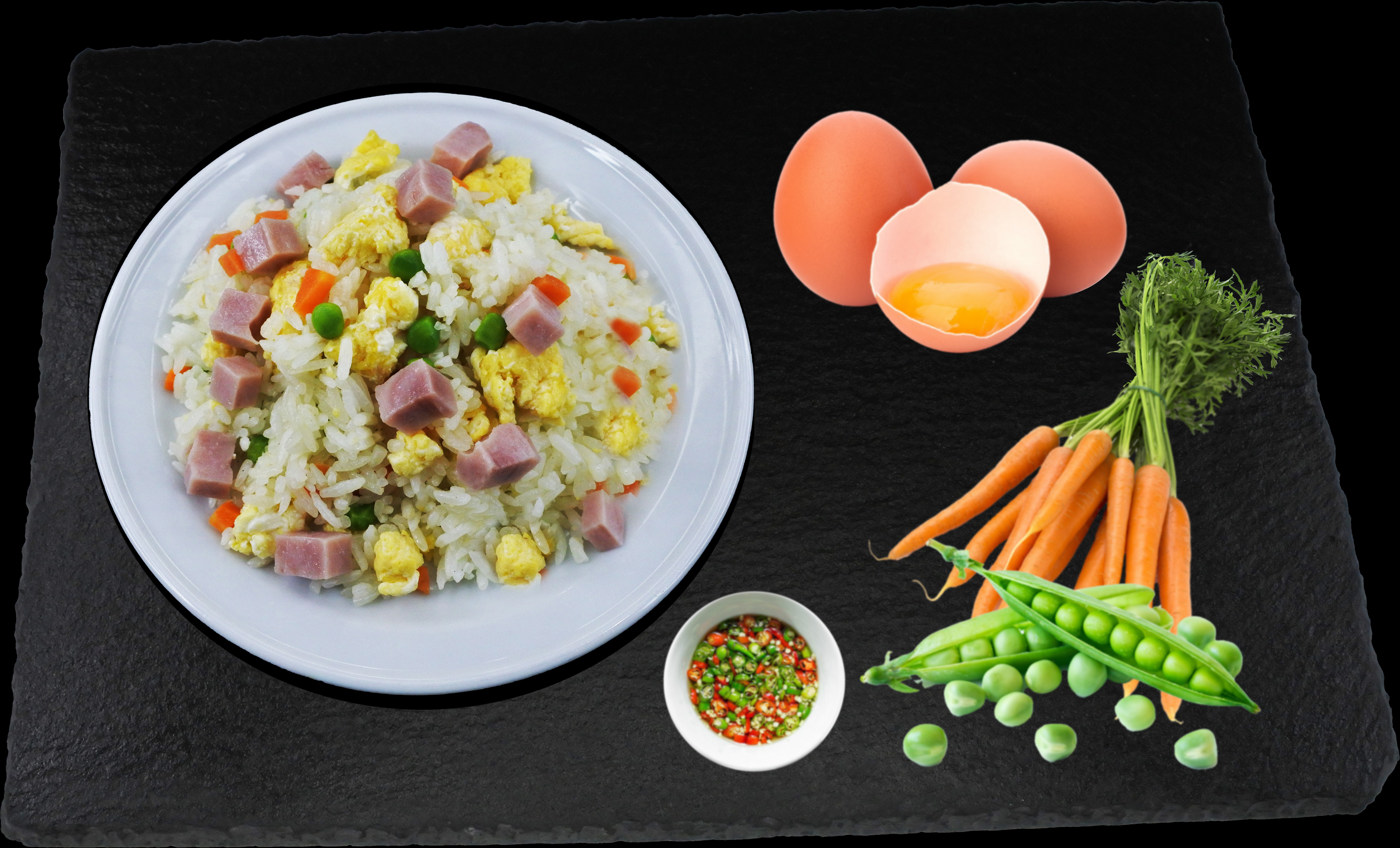Riz cantonnais. Portion de 240g