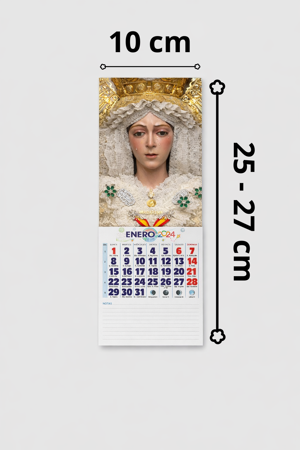 Pack 10 calendarios personalizados con imán 2026