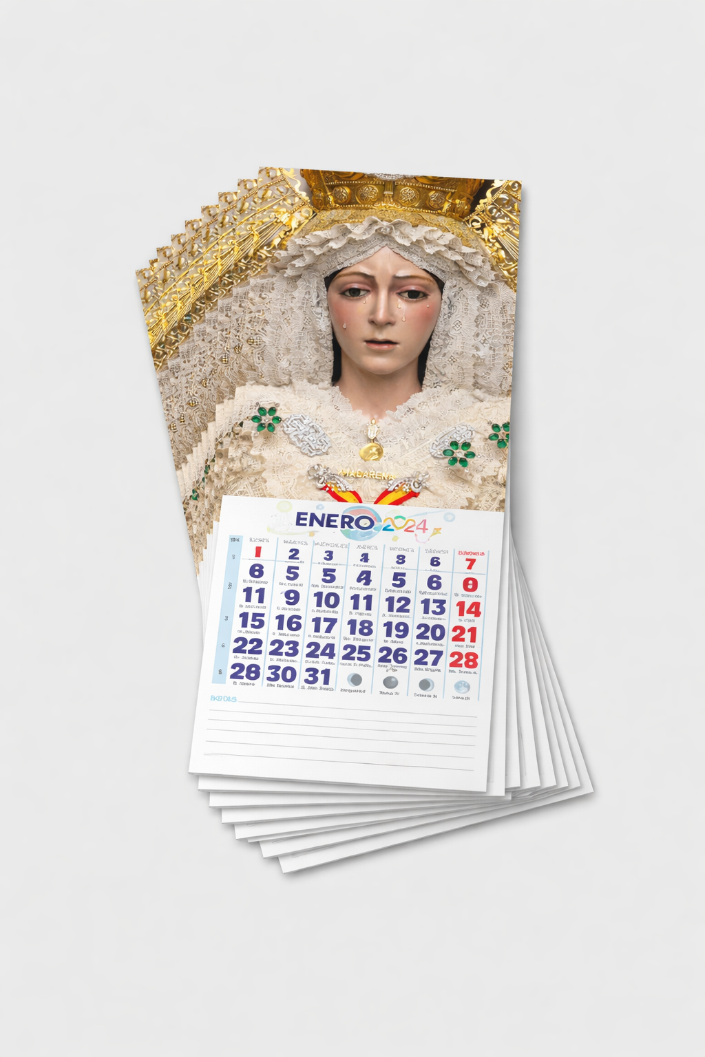 Pack 10 calendarios personalizados con imán 2026