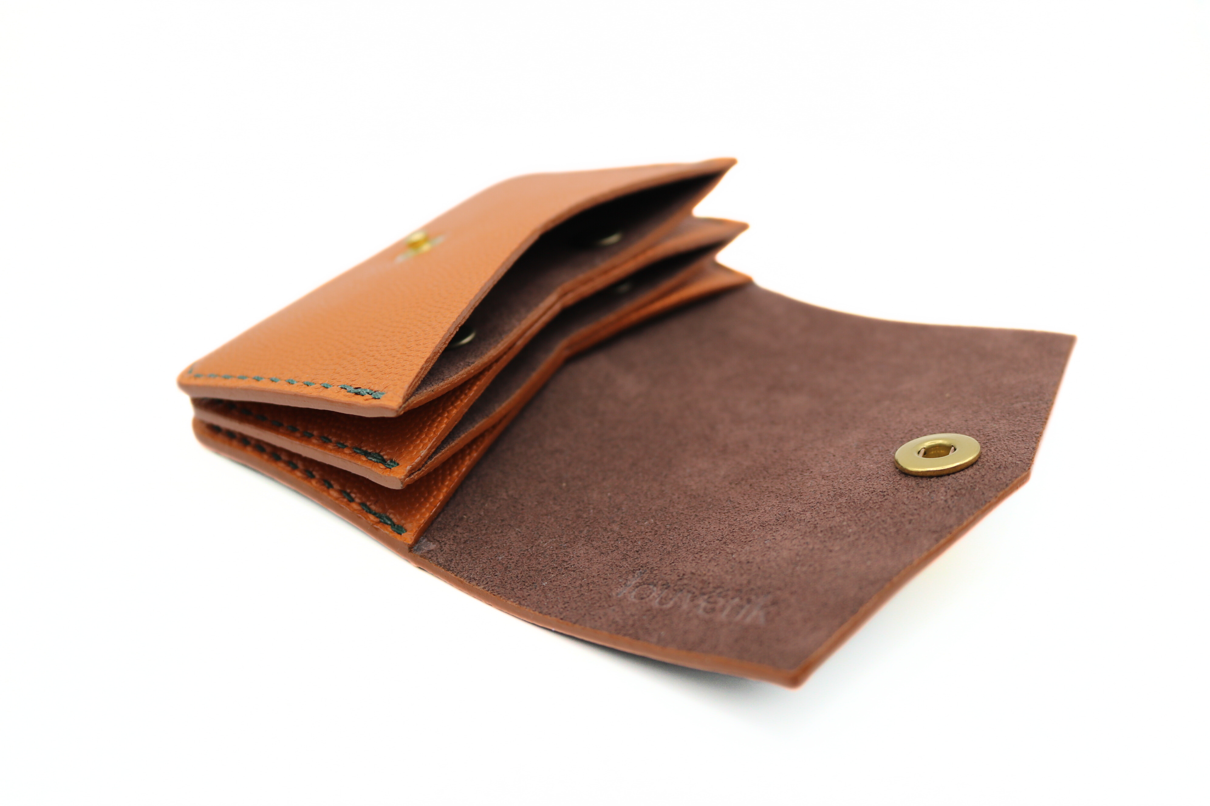 Porte carte et Monnaie - Cash Cash Baby - Vert & Marron Clair