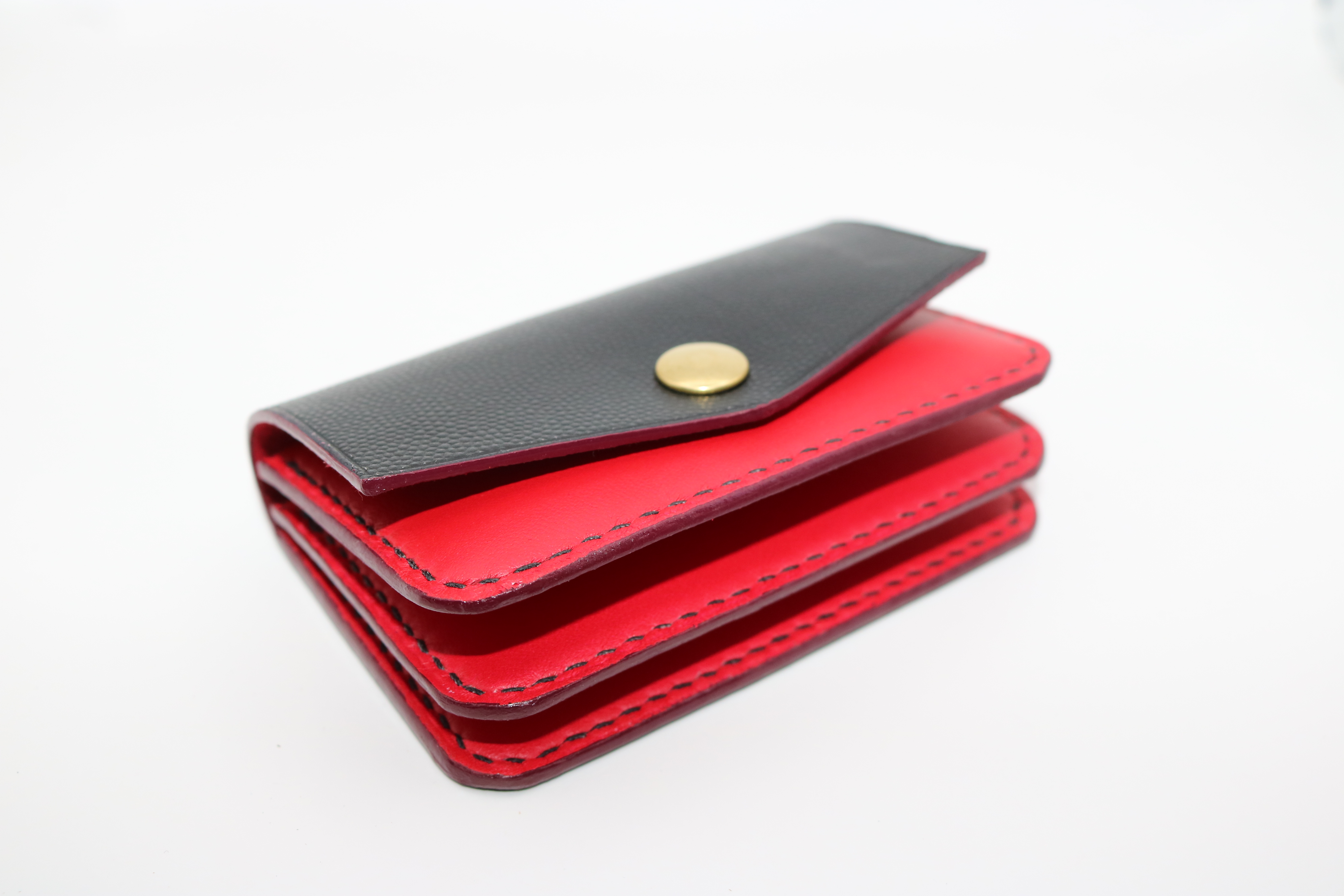 Porte carte et Monnaie - Cash Cash Baby - Noir & Rouge