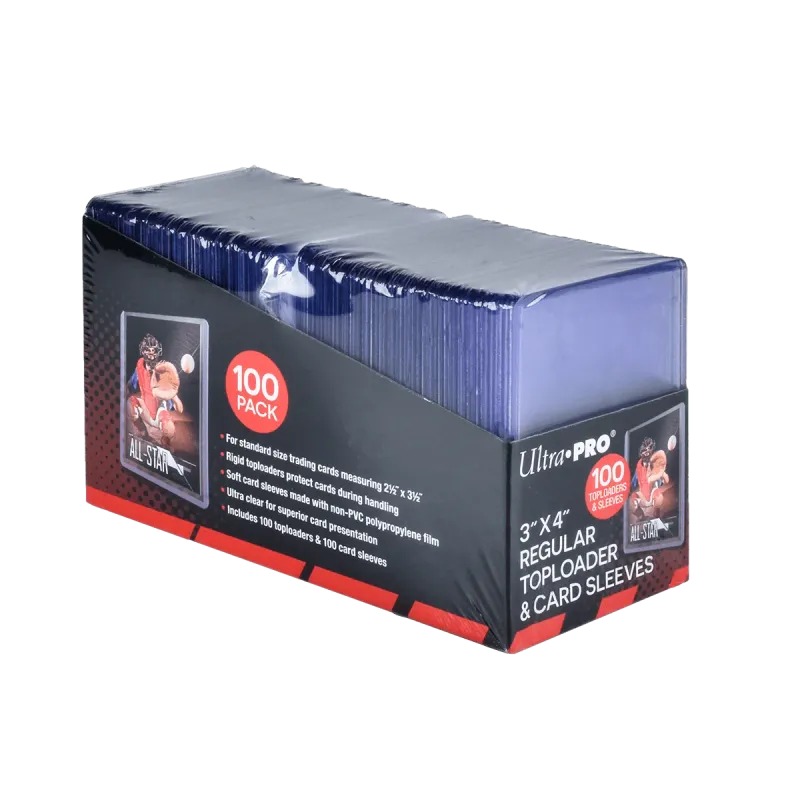 Ultra Pro - 3"x4" Regular Toploader + Soft Sleeves (100er)