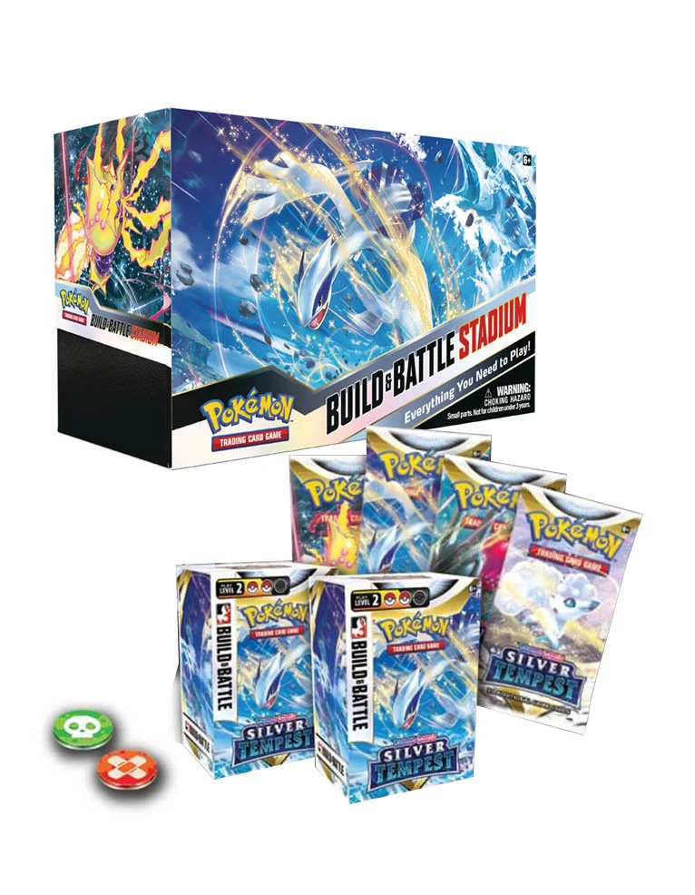 Pokémon TCG: Silver Tempest  - Build & Battle Stadium Box (EN)