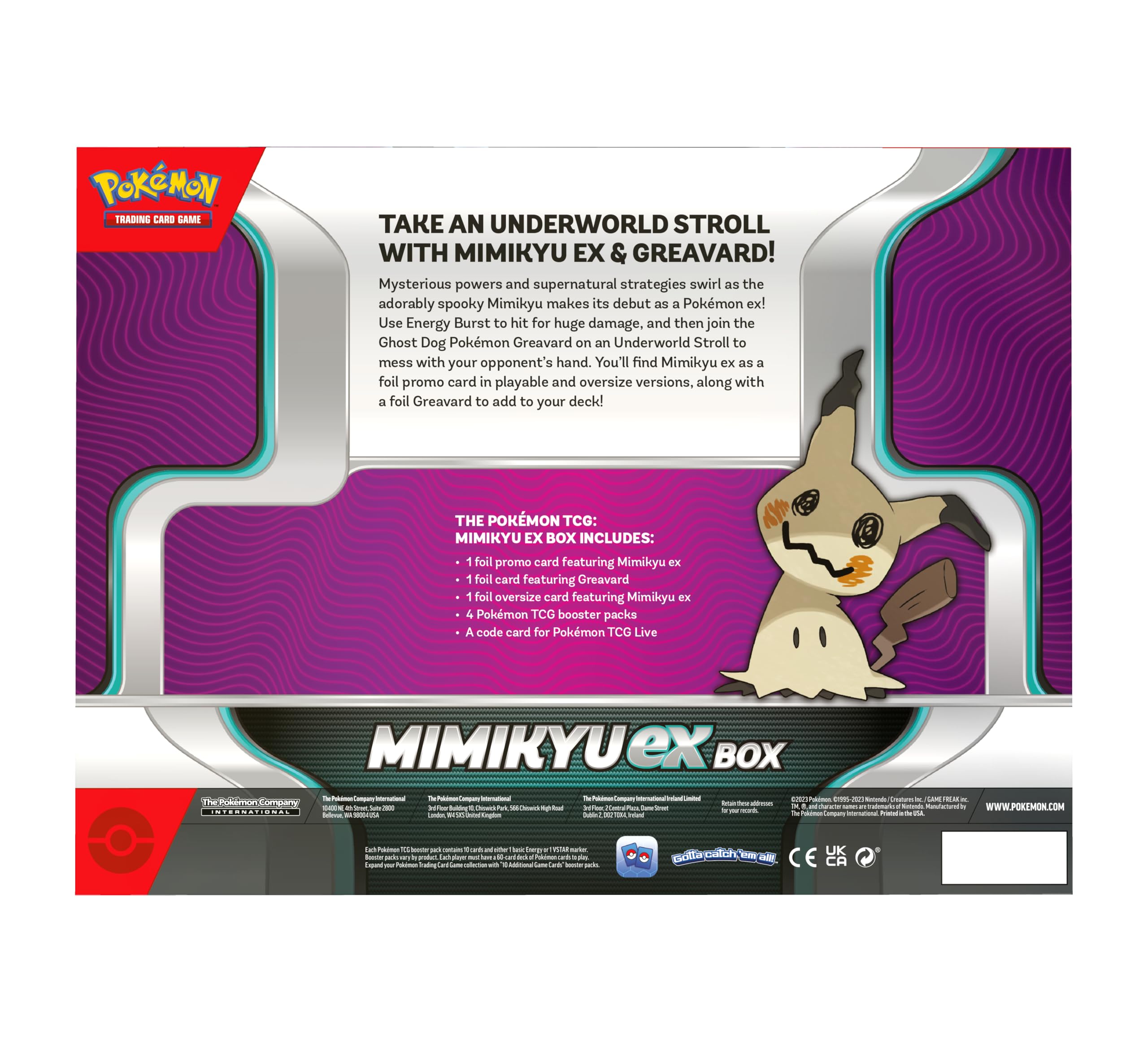 Pokémon TCG: Mimikyu EX Box (EN)