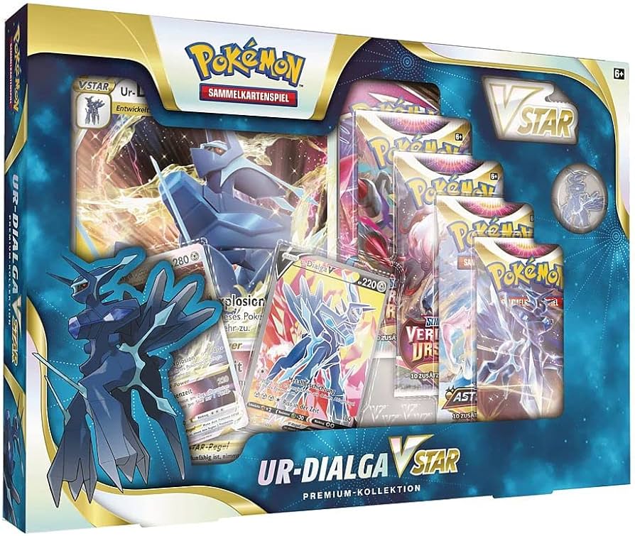 Pokémon TCG: Ur-Palkia VStar & Ur-Dialga VStar - Premium Kollektion (DE)