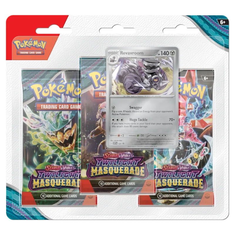 Pokémon TCG: Twilight Masquerade - 3er Blister (EN)