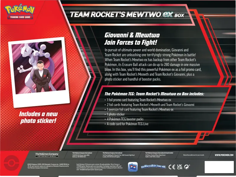 Pokémon TCG: Team Rocket's Mewtwo EX Box (EN)