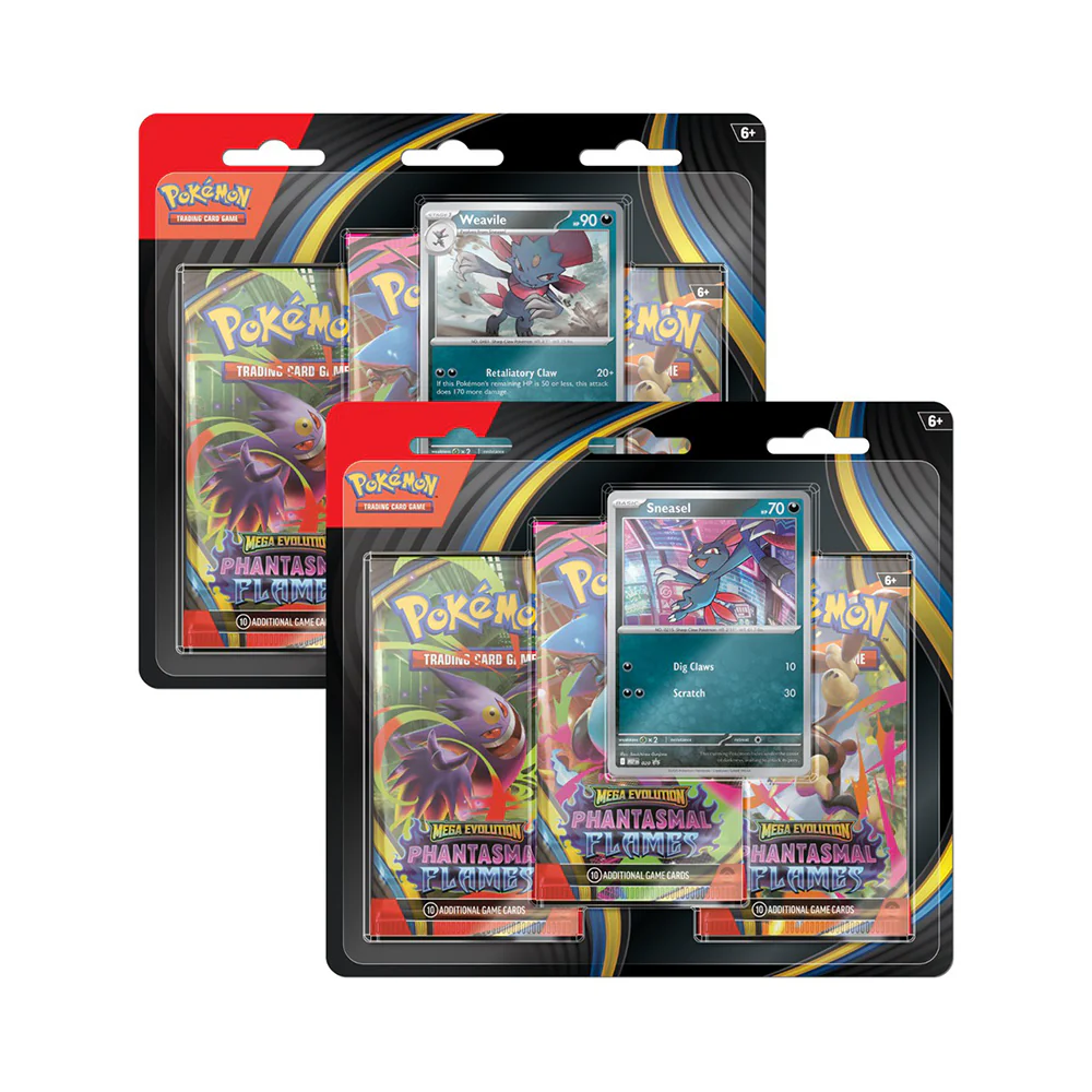 Pokémon TCG: Mega Entwicklungen - Phantaslam Flames - 3er Blister (EN) (Zufällige Promo)