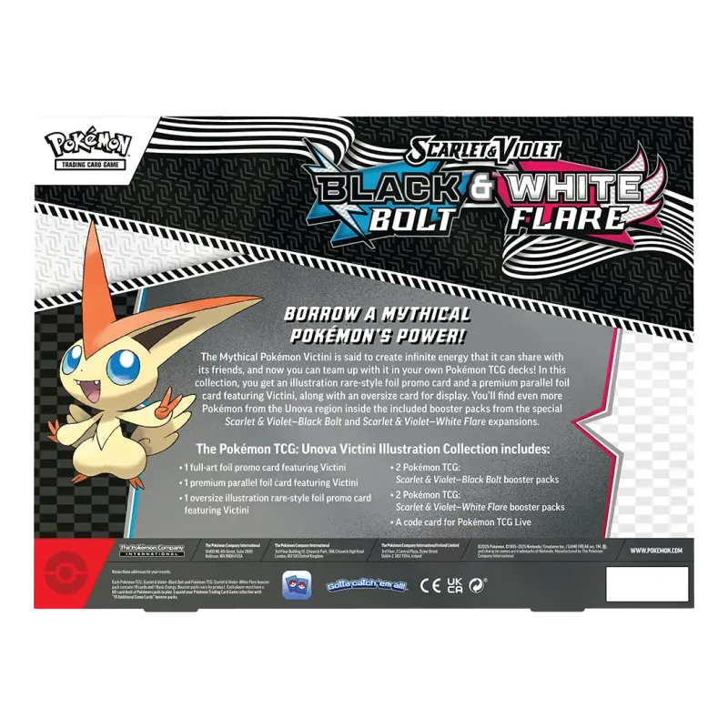 Pokémon TCG: Black Bolt & White Flare - Unova Victini Illustration Collection (EN)