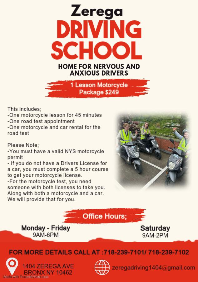 1 Lesson Motorcycle Package